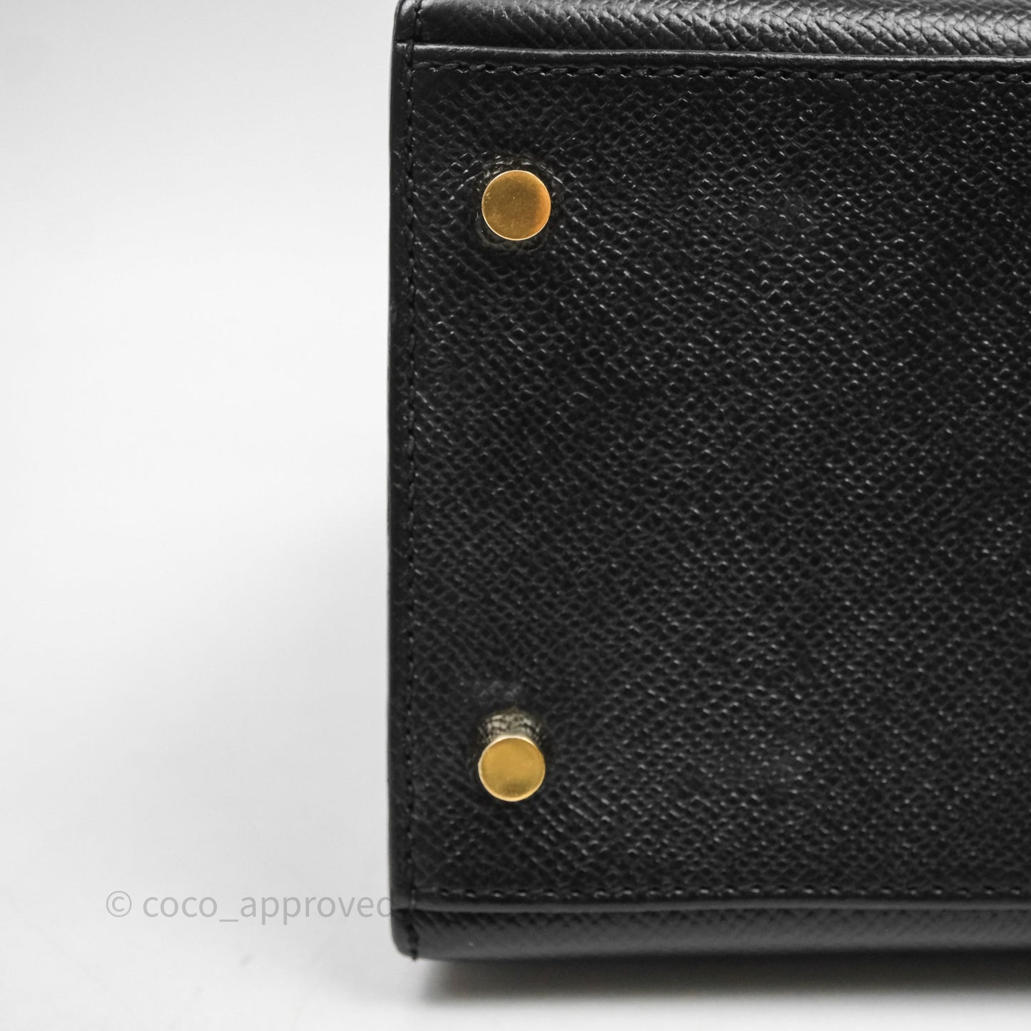 Hermès Kelly 28 Sellier Black Noir 89 Epsom Gold Hardware