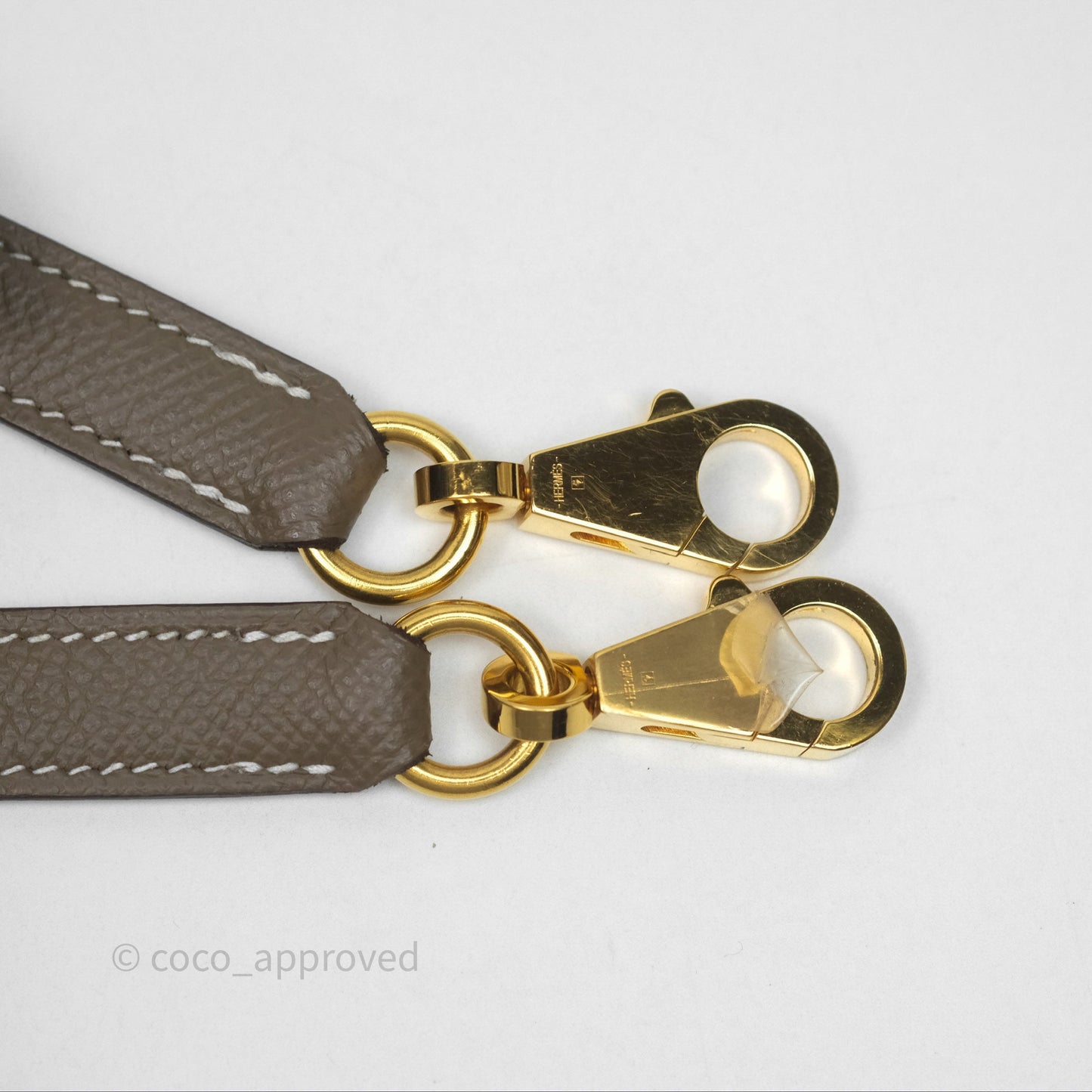 Hermès Kelly 25 Sellier Etoupe Epsom Gold Hardware