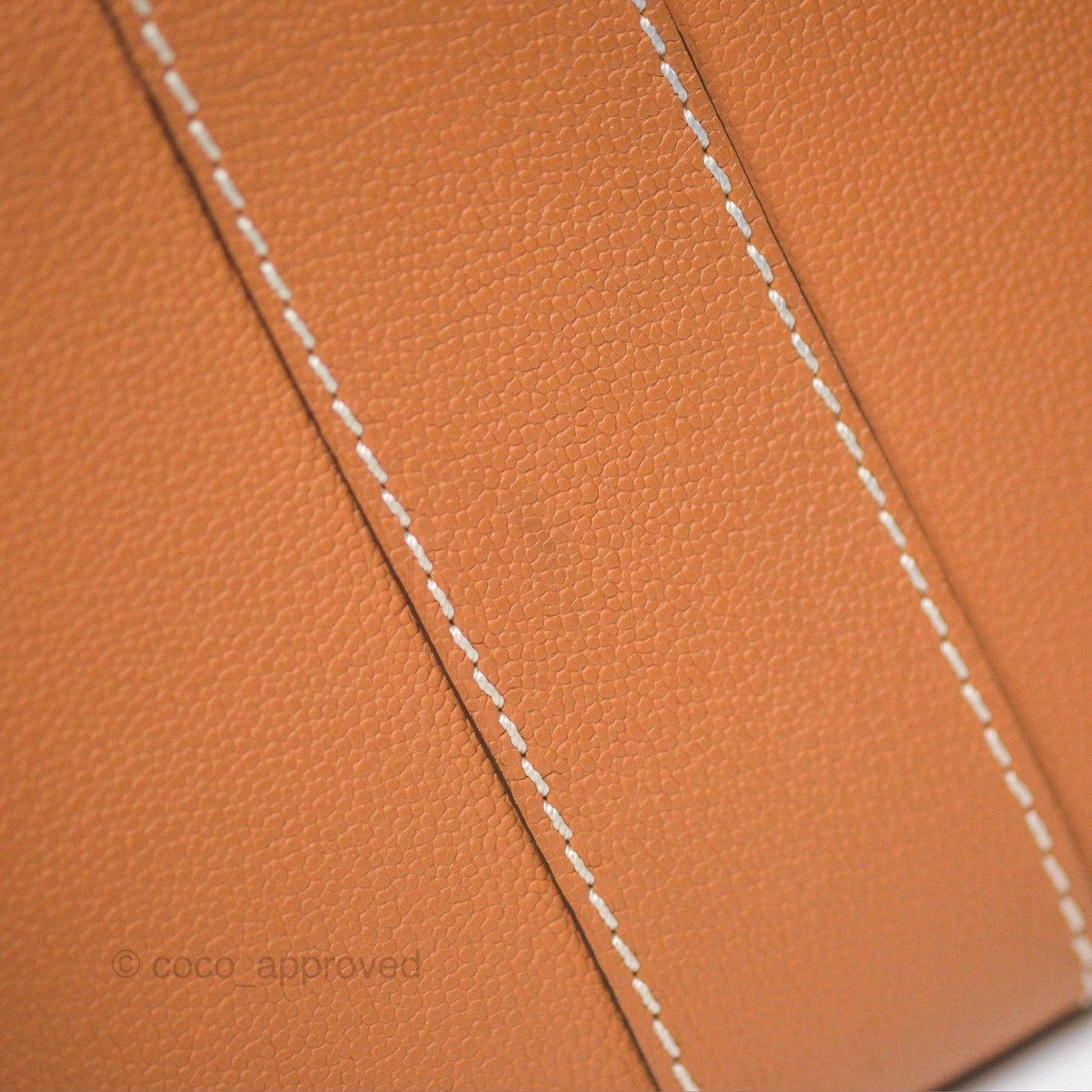 Delvaux Brillant Long Wallet Chain Surpiqué Vegetal Ivory Rodeo Calf