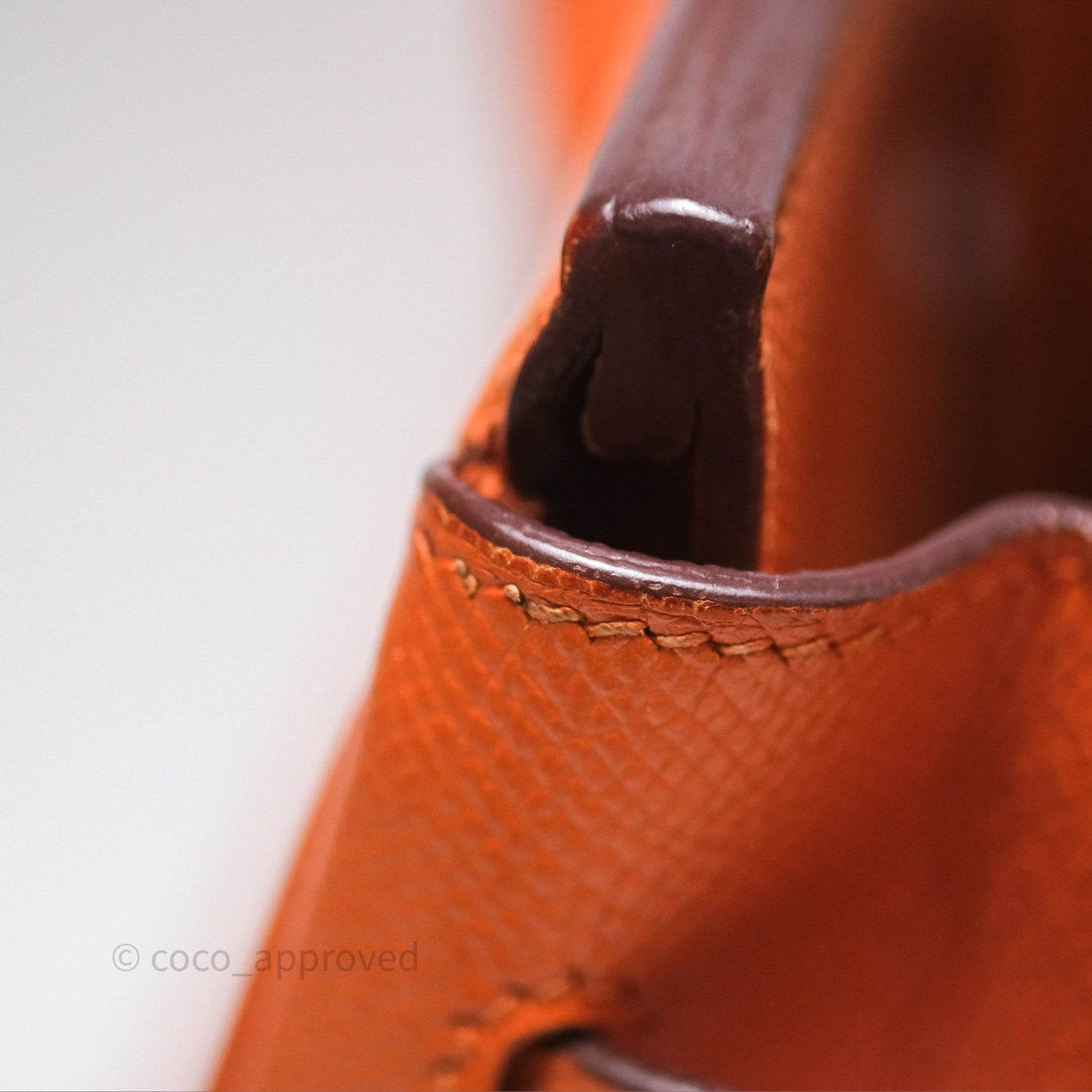 Hermès Birkin 30 Retourne Orange Epsom Palladium Hardware