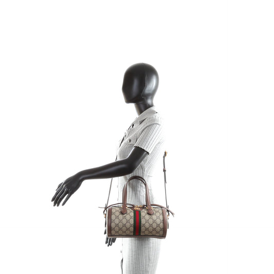 Luxury Gucci Ophidia Boston Bag Small in GG Supreme
