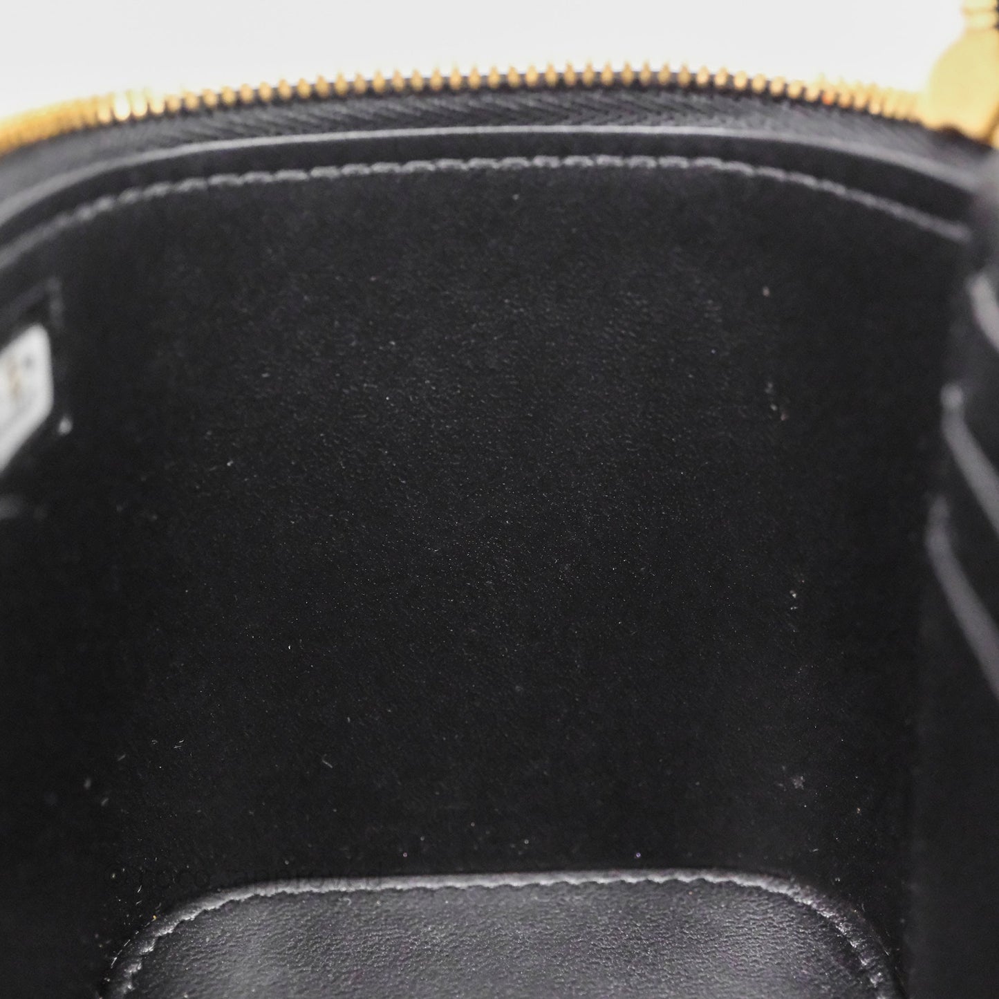 Chanel Vanity With COCO Heart Chain Black Lambskin Aged Gold Hardware