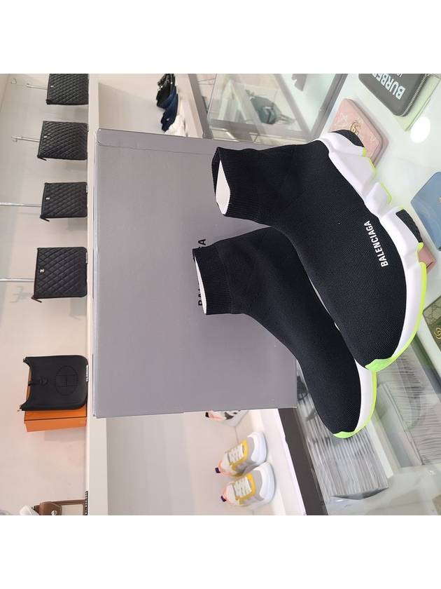 Luxury Balenciaga Speed Runner High Top Sneakers Black Yellow