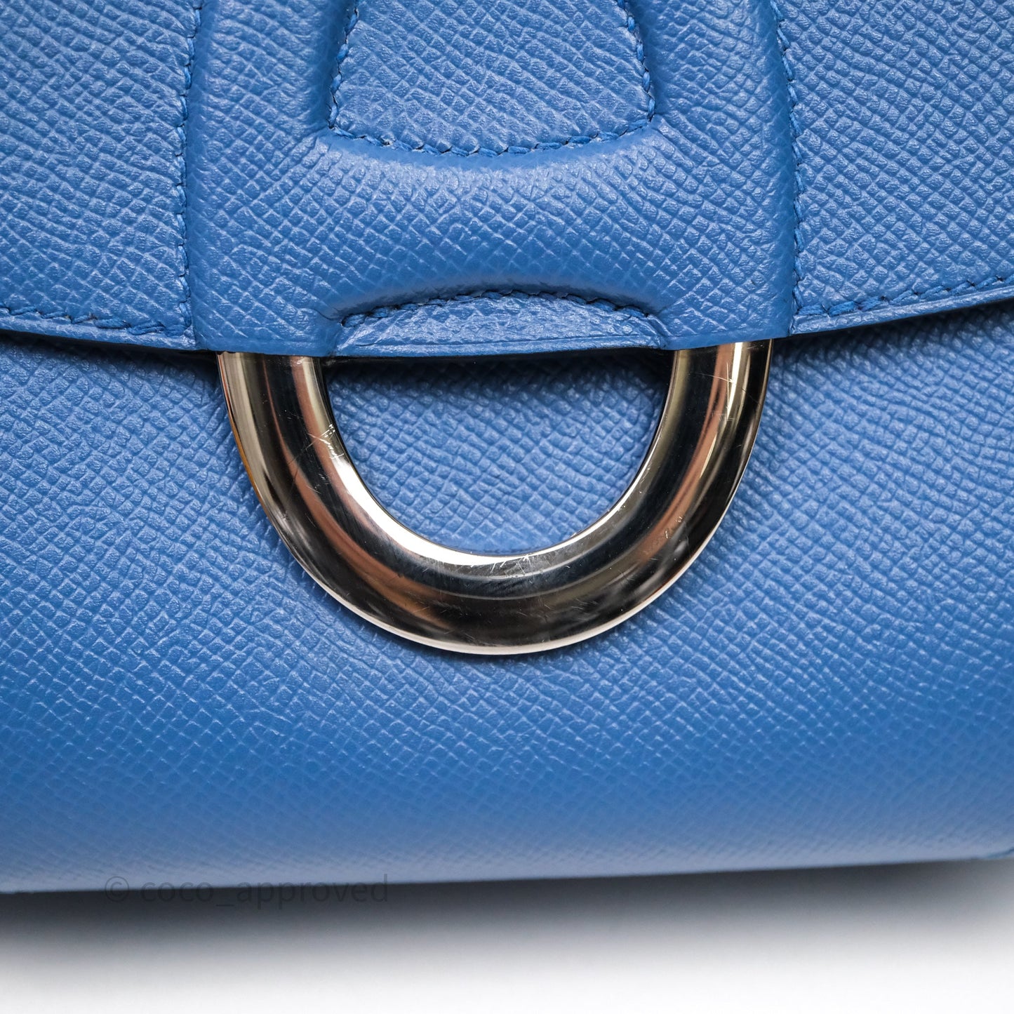 Hermès Cherche-Midi R2 Bleu Agate Epsom Palladium Hardware