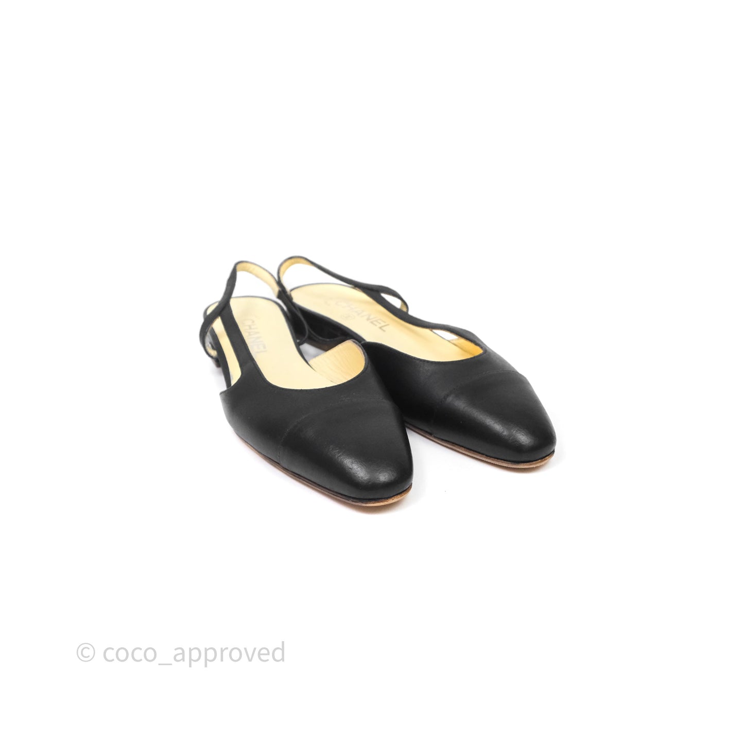 Chanel Classic Slingback Black Size 38