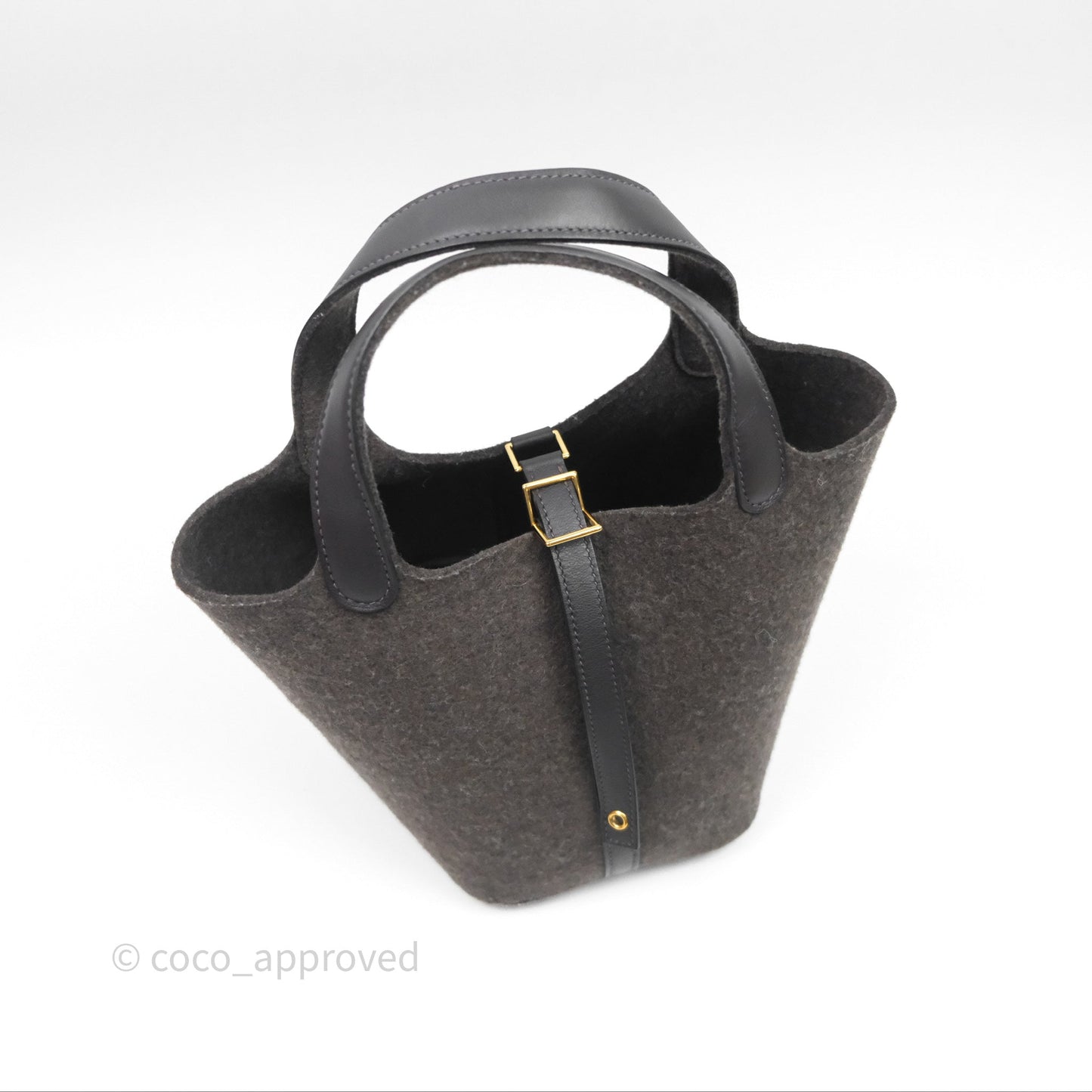 Hermès Picotin 18 Ebene 46 Wool Feutre Swift Gold Hardware