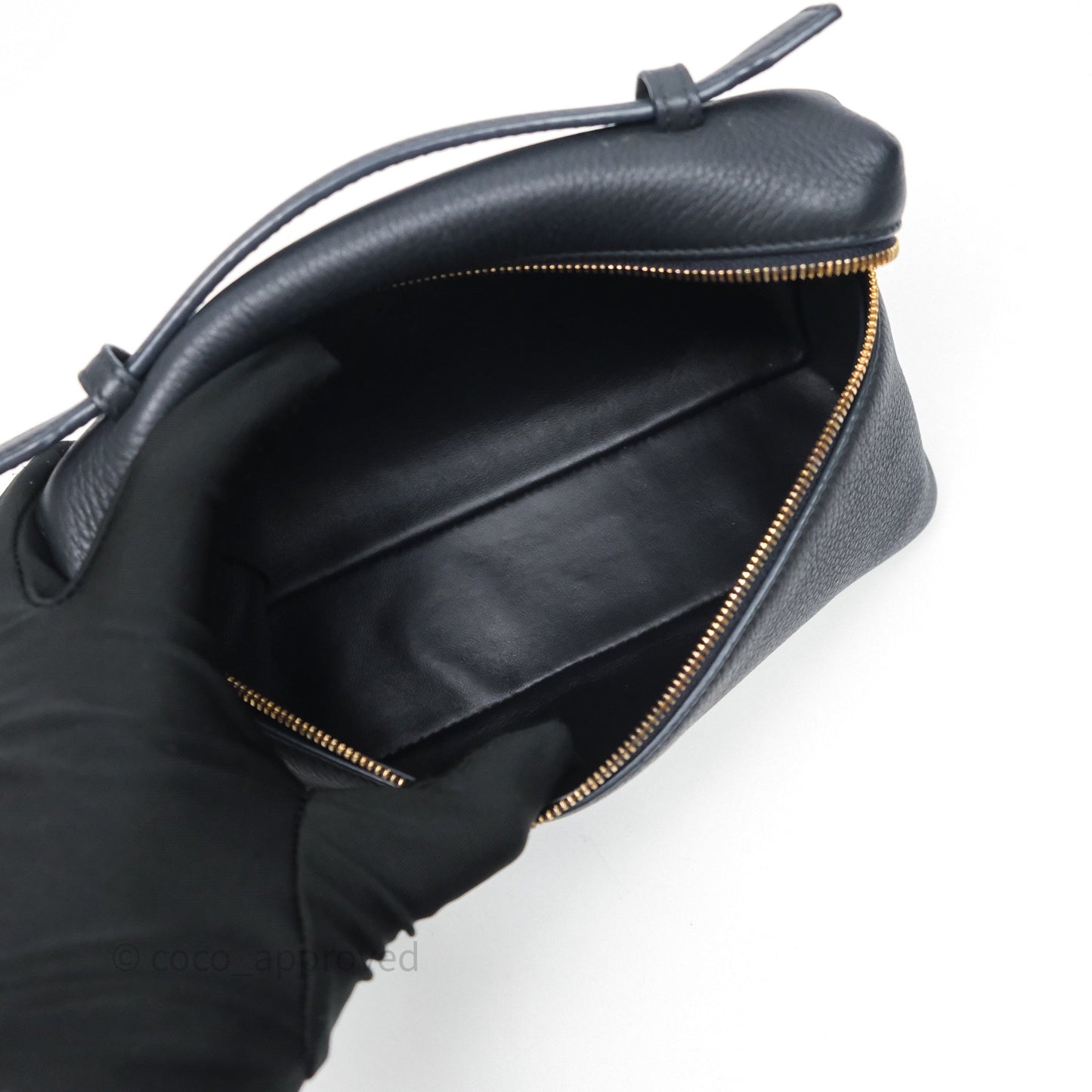 Loro Piana Extra Pocket L19 Navy Grained Calfskin
