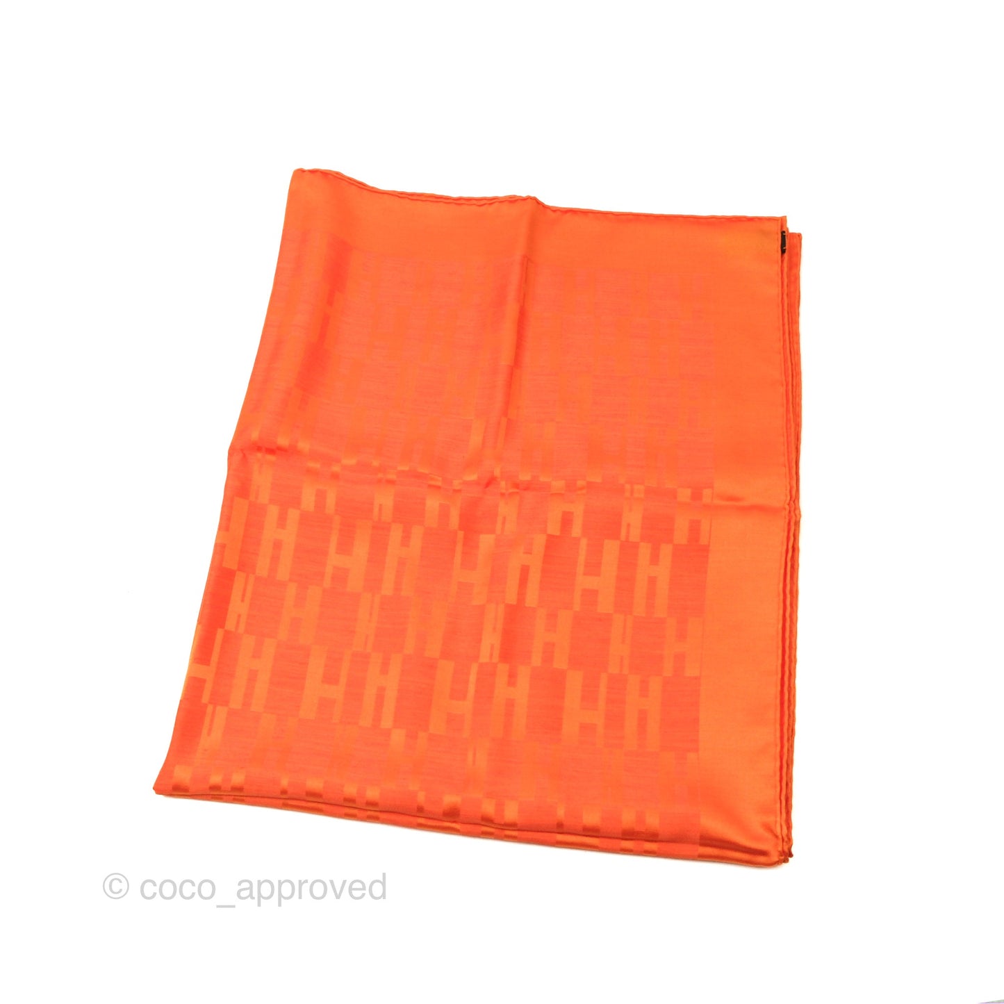 Hermès Faconnee Grand H Scarf Silk Wool