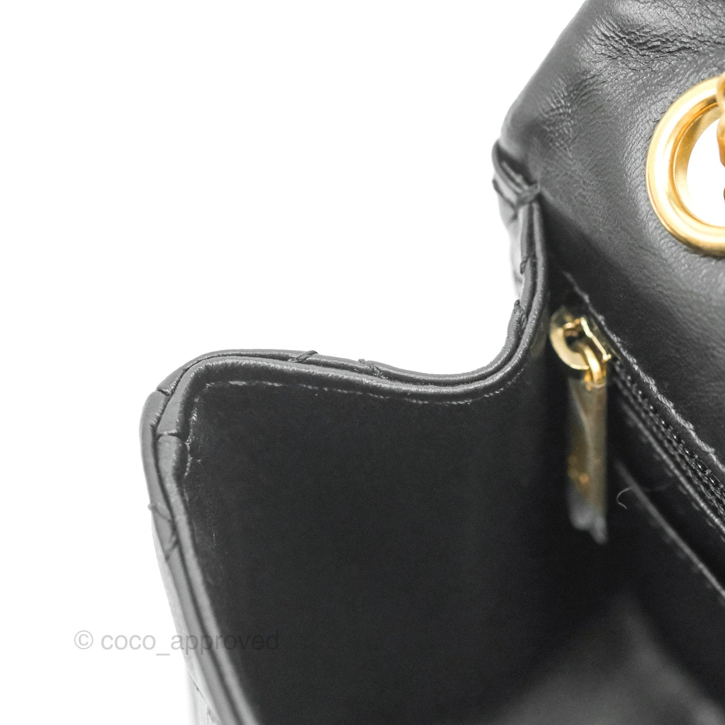 Chanel Mini Reissue 224 Black Aged Calfskin Gold Hardware