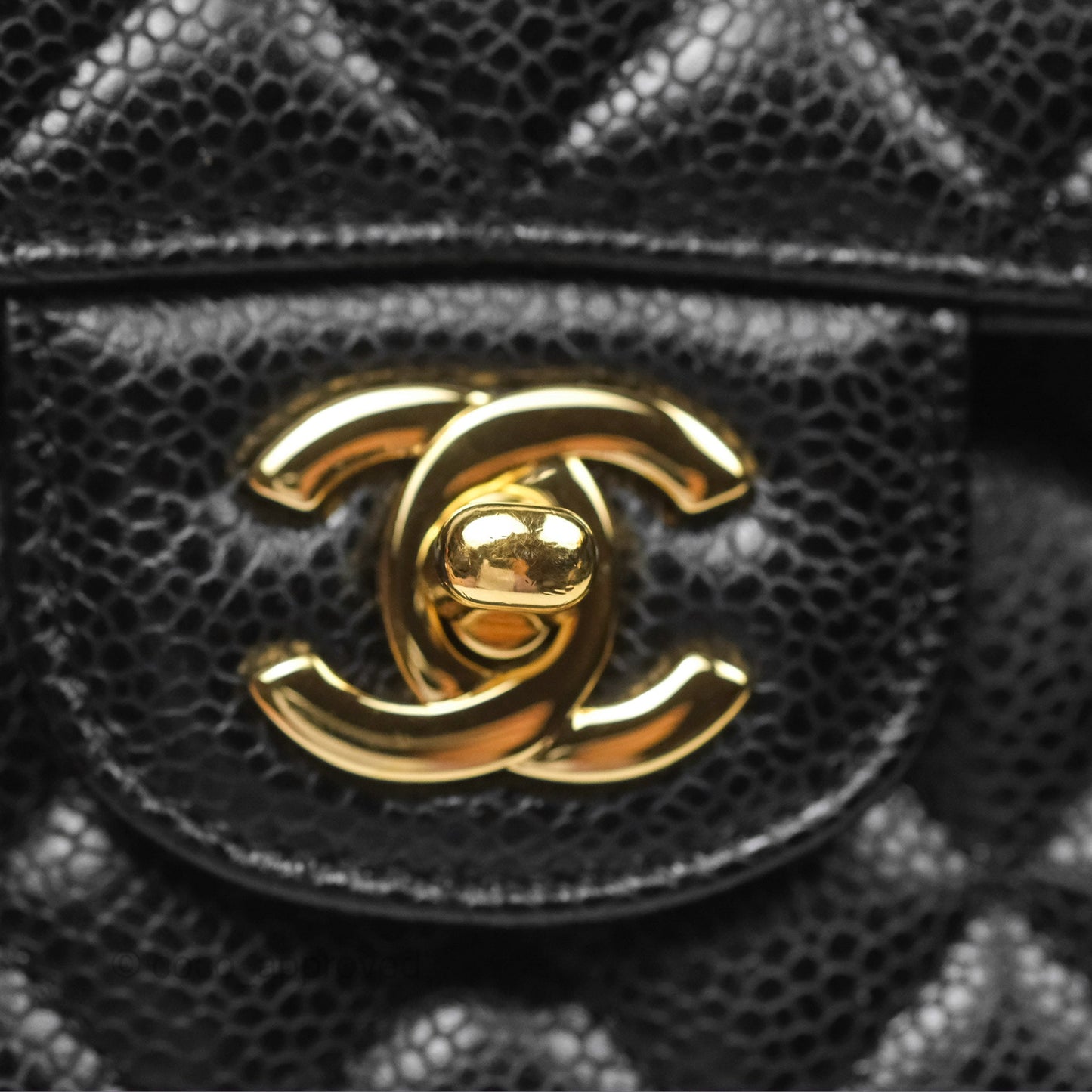 Chanel Small Classic Flap Quilted Black Caviar Gold Hardware