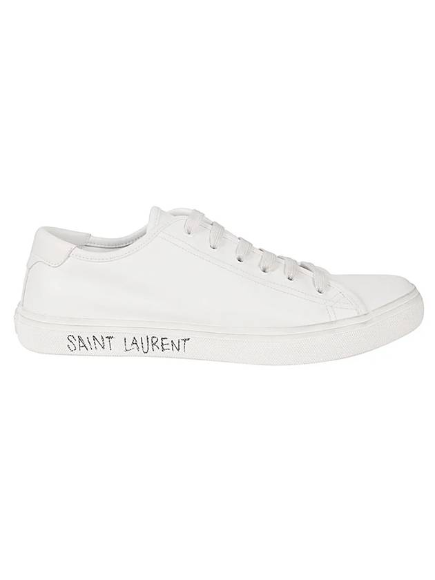 Luxury Saint Laurent Men's Malibu Low Top Sneakers White