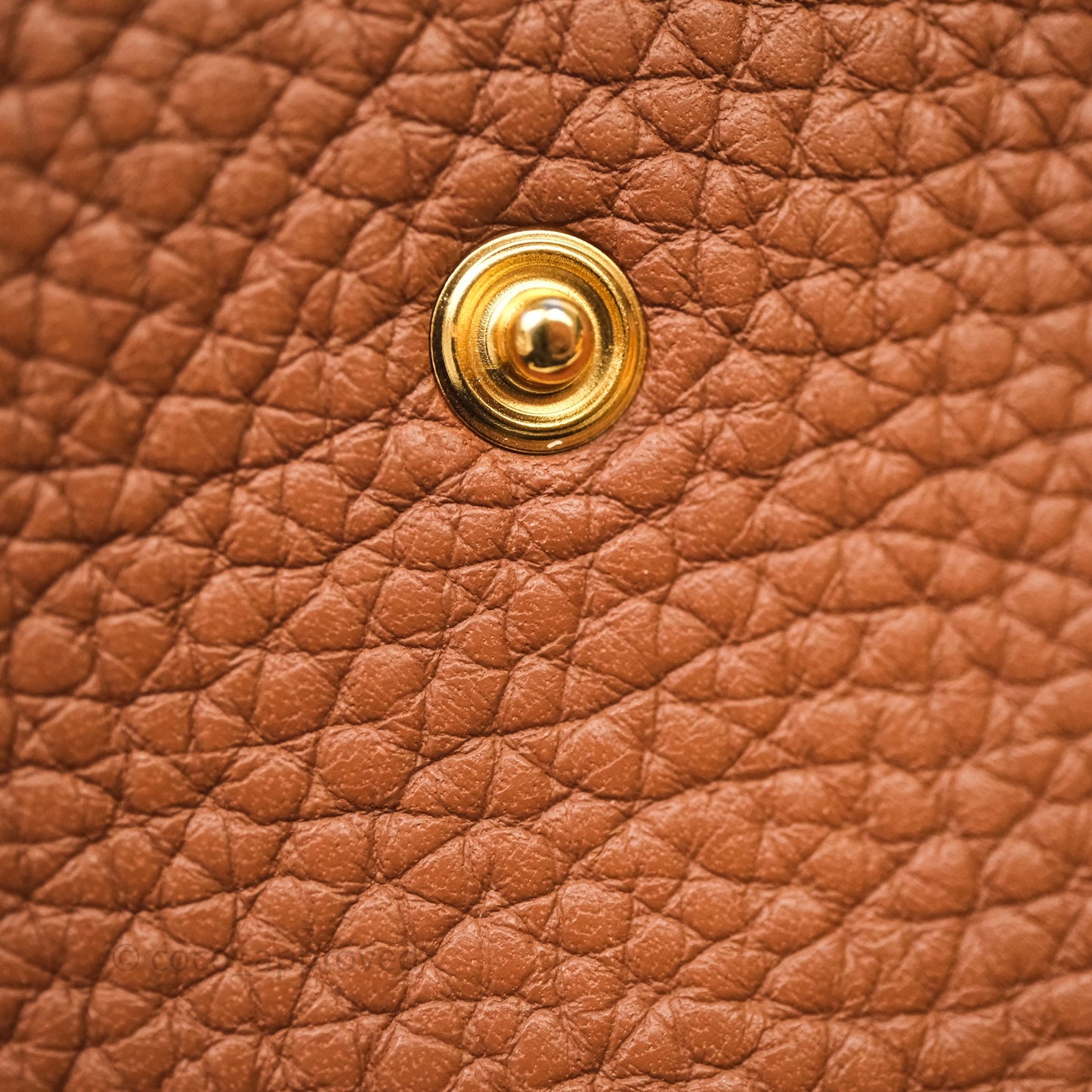 Hermès Mini Evelyne 16 Gold Clemence Gold Hardware
