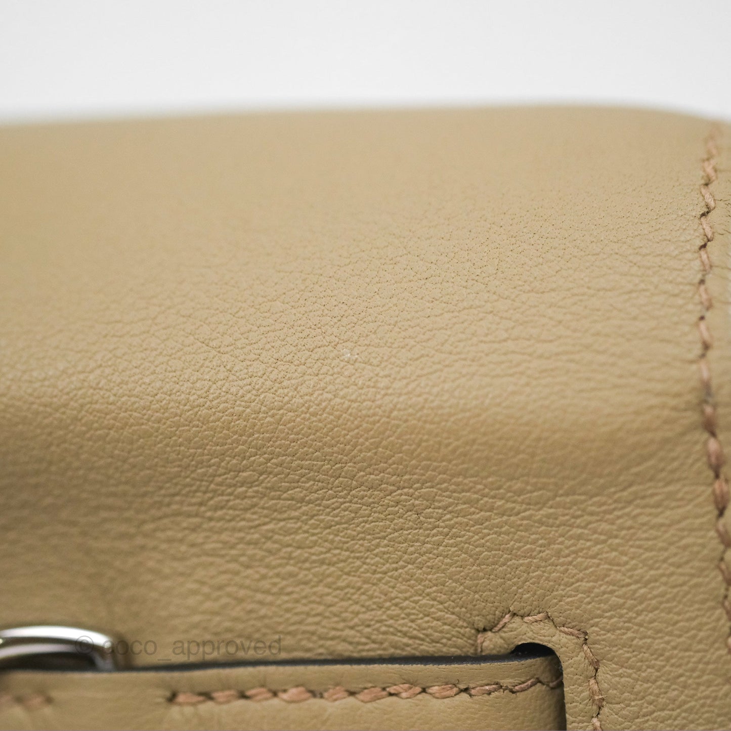 Hermès Kelly Danse II Bag Beige Marfa Palladium Hardware