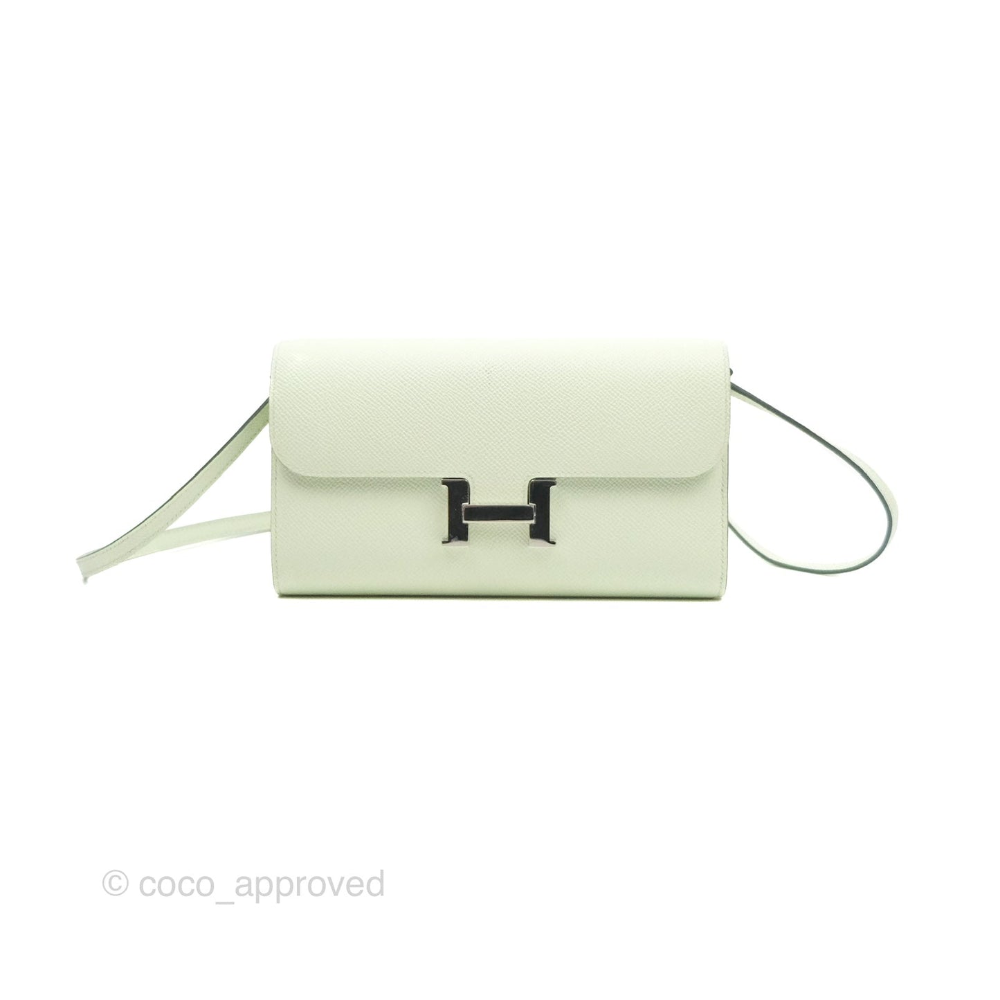 Hermès Constance To Go Wallet Vert Fizz Epsom Palladium Hardware