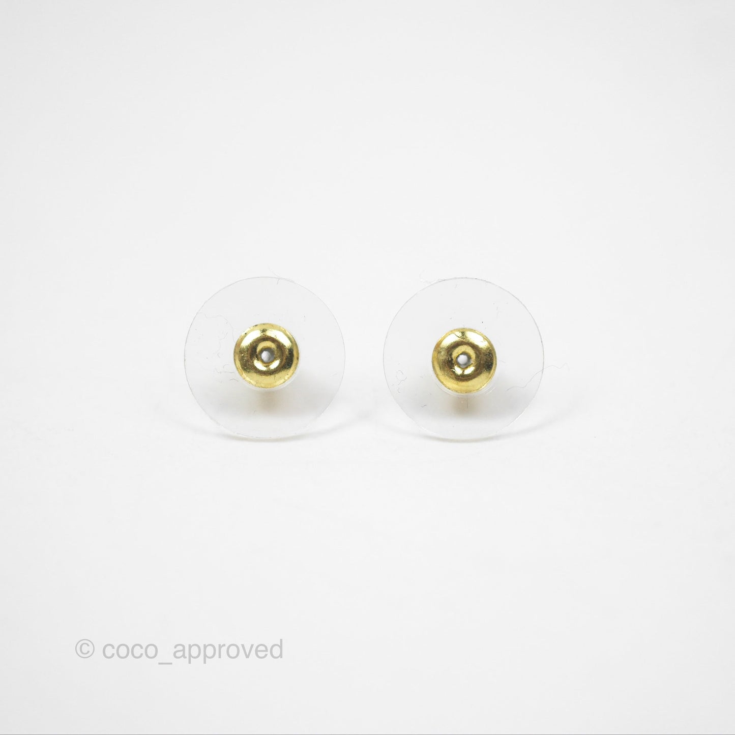Chanel Double Crystal CC Earrings Silver & Gold Tone 21A