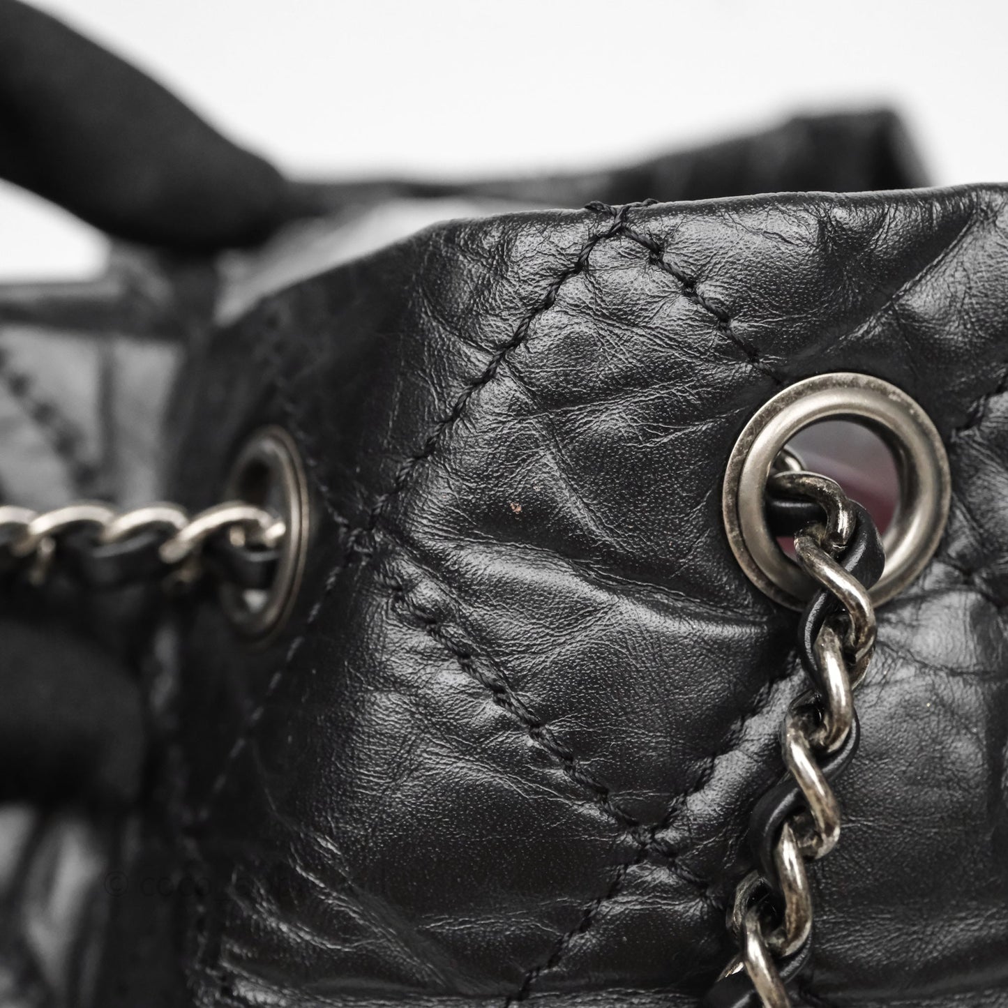 Chanel Small Gabrielle Backpack Black Aged Calfskin