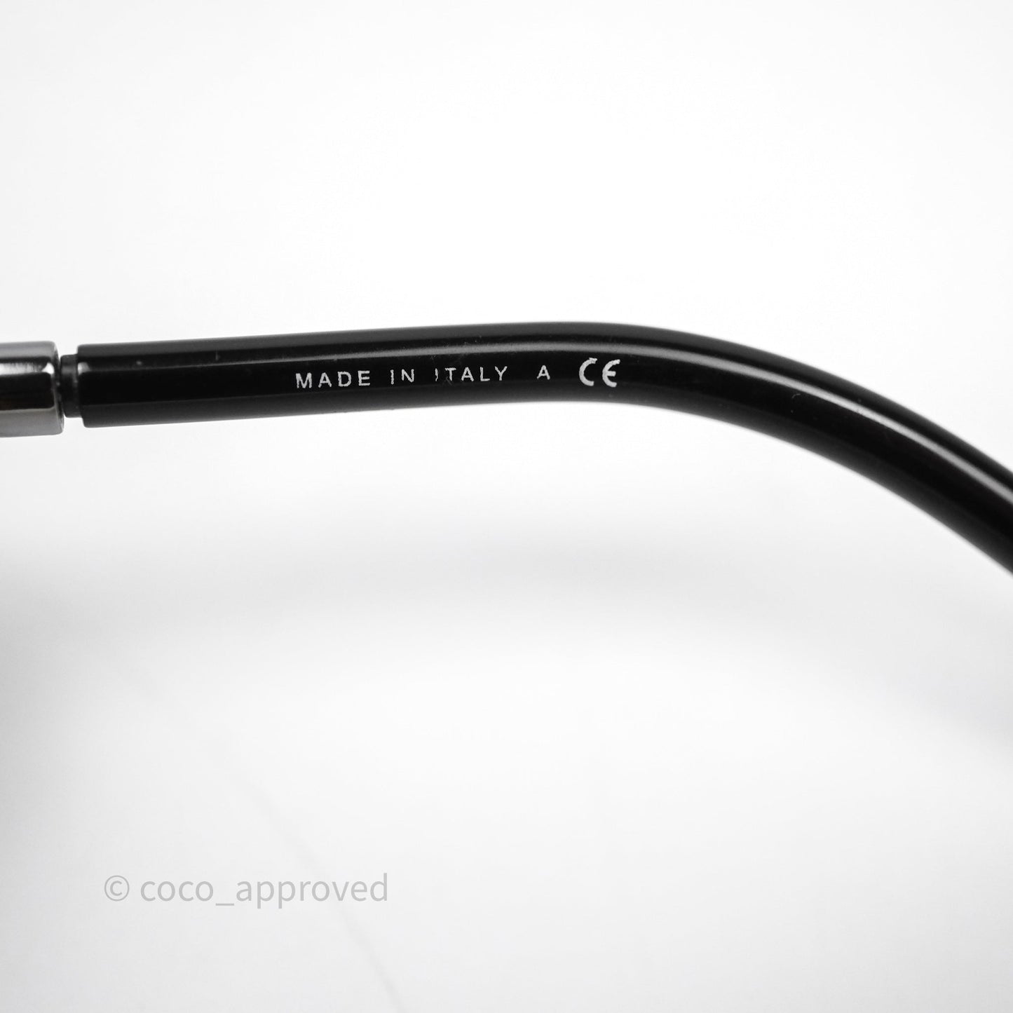 Chanel Round Sunglasses With Chain Black