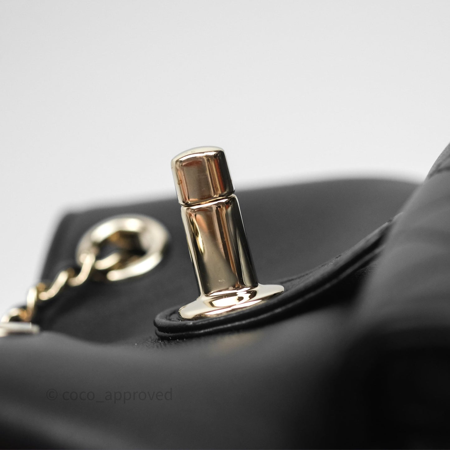 Chanel Small Duma Drawstring Backpack Black Lambskin Gold Hardware