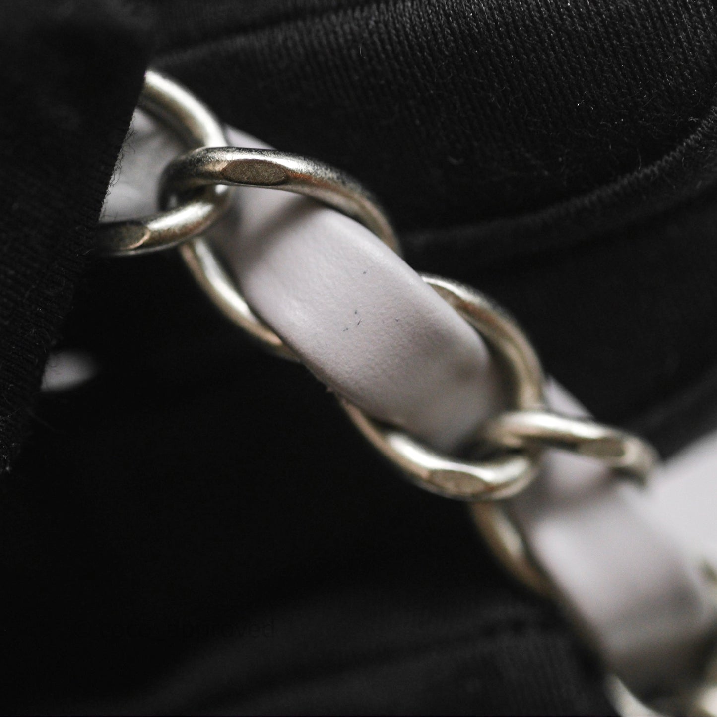Chanel 22 Medium Grey Shiny Aged Calfskin Aged Silver Hardware