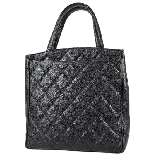 Luxury Chanel 1997-1999 Black Caviar Tote Handbag