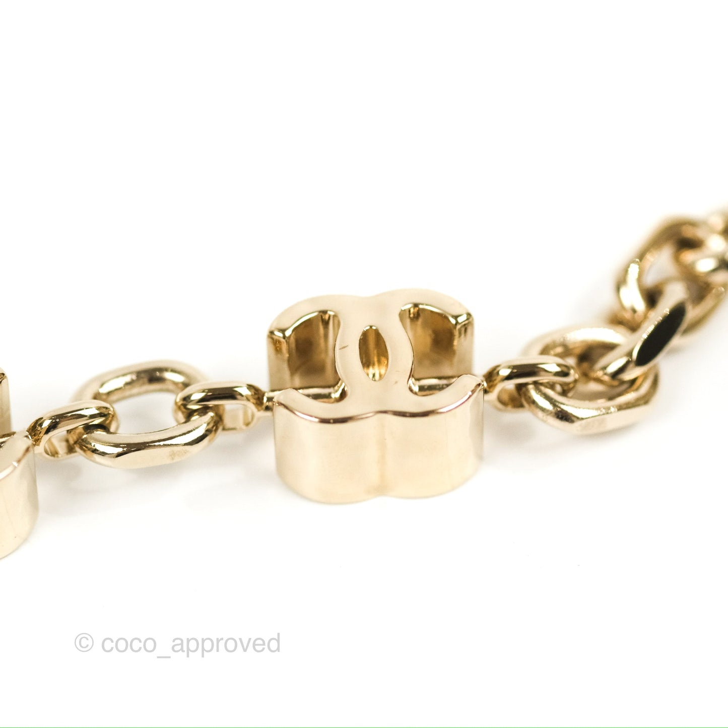 Chanel CC Chain Choker Gold Tone 22K