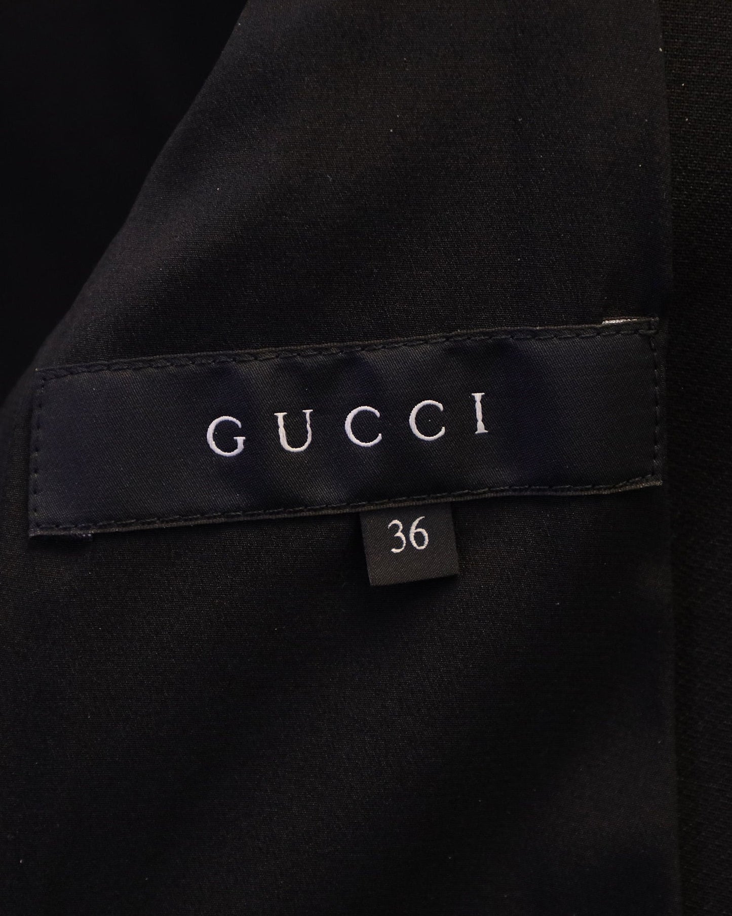 Luxury Gucci Trending 2025 Seamless Blazer in Black Wool and Satin