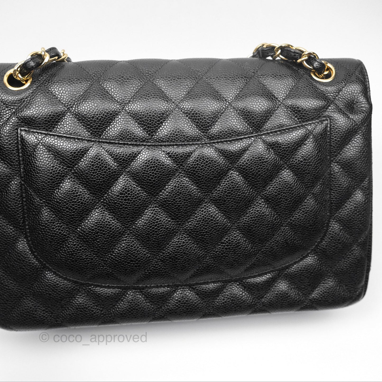 Chanel Jumbo Double Flap Black Caviar Gold Hardware⁣⁣