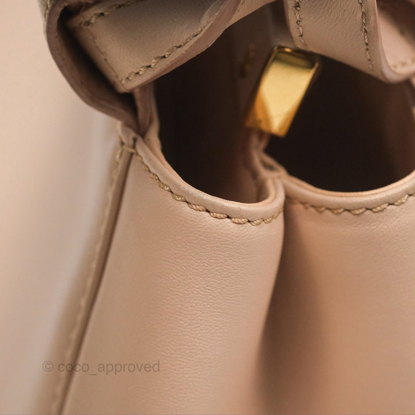 Fendi Mini Peekaboo Bag Light Pink Lambskin Gold Hardware