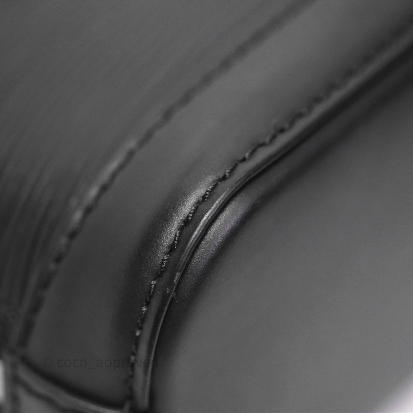 Louis Vuitton Alma Nano Black Silver Hardware