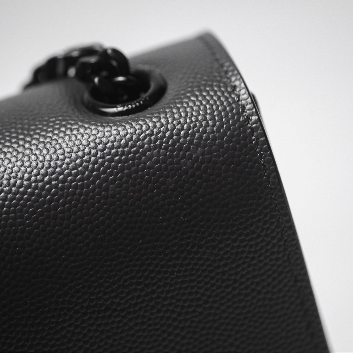 Saint Laurent Kate Medium Grained Leather Shoulder Bag So Black