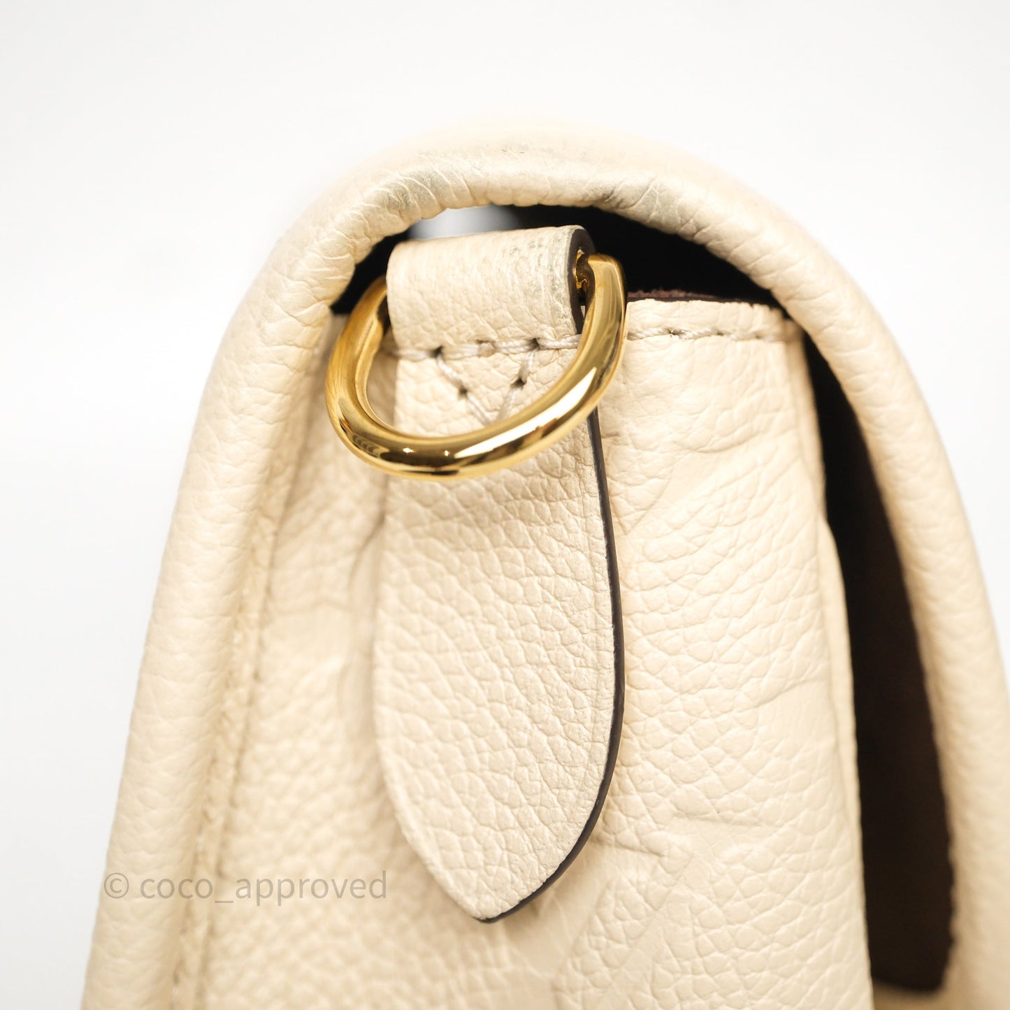 Louis Vuitton Diane Crème Beige Monogram Empreinte Leather