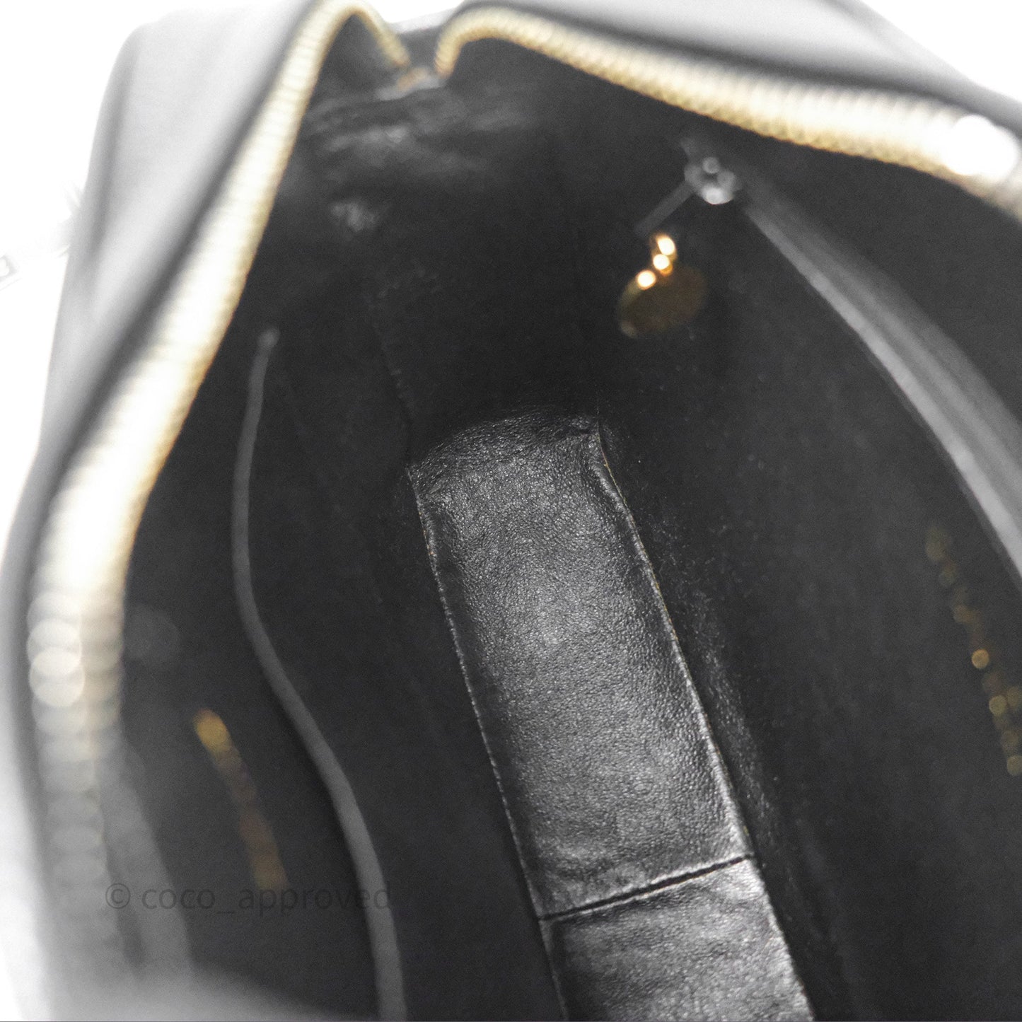 Chanel Vintage CC Camera Bag Black Caviar 24 Gold Hardware