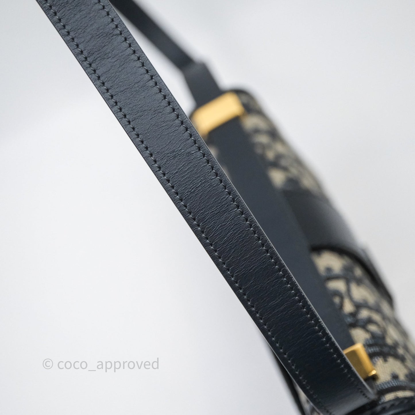 Christian Dior 30 Montaigne Bag Blue Dior Oblique Jacquard