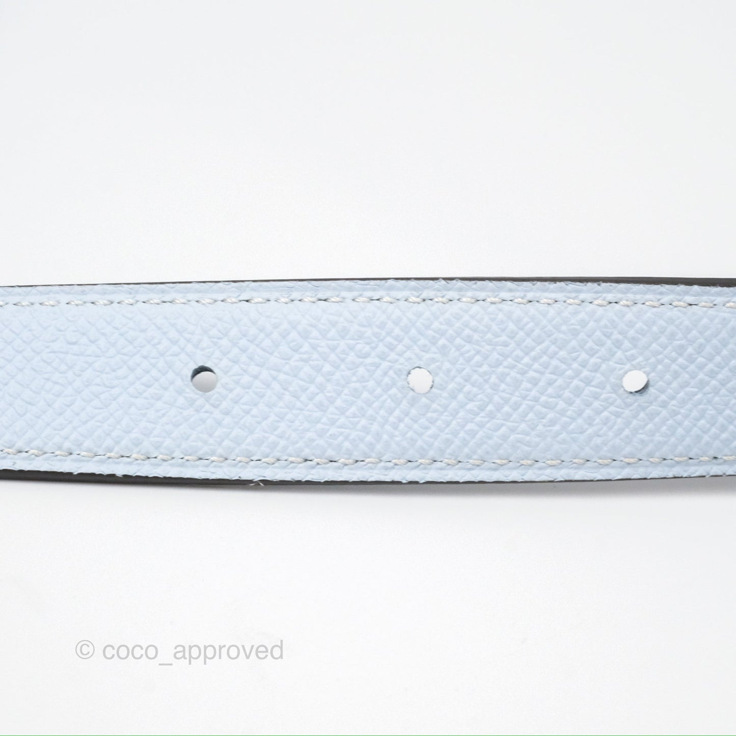Hermes Gamma Belt Buckle Reversible Leather Strap 24 mm