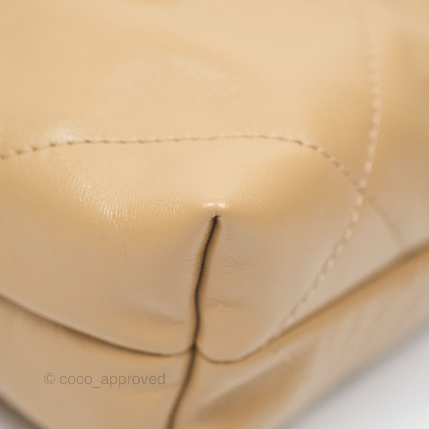 Chanel 22 Mini Bag Beige Shiny Crumpled Calfskin