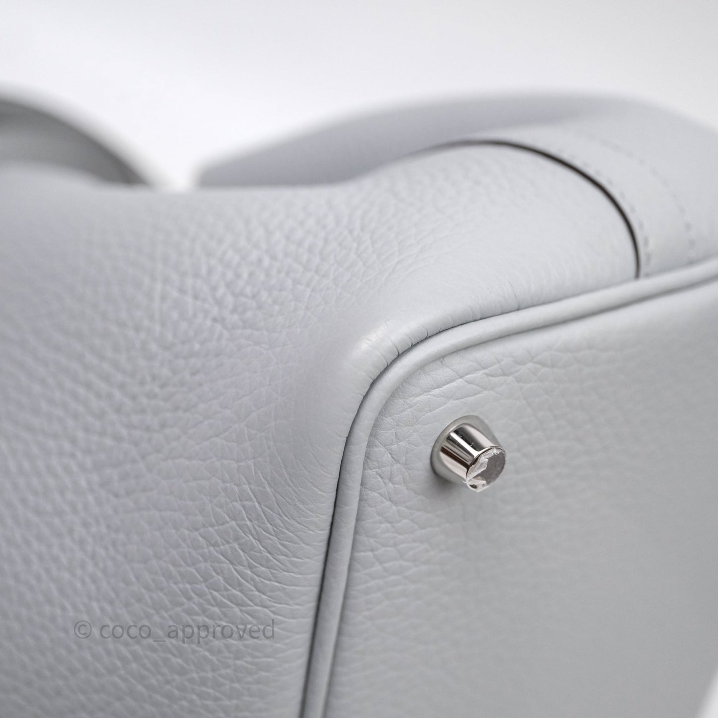 Hermès Picotin Lock 18 Bleu Glacier 8U Clemence Palladium Hardware