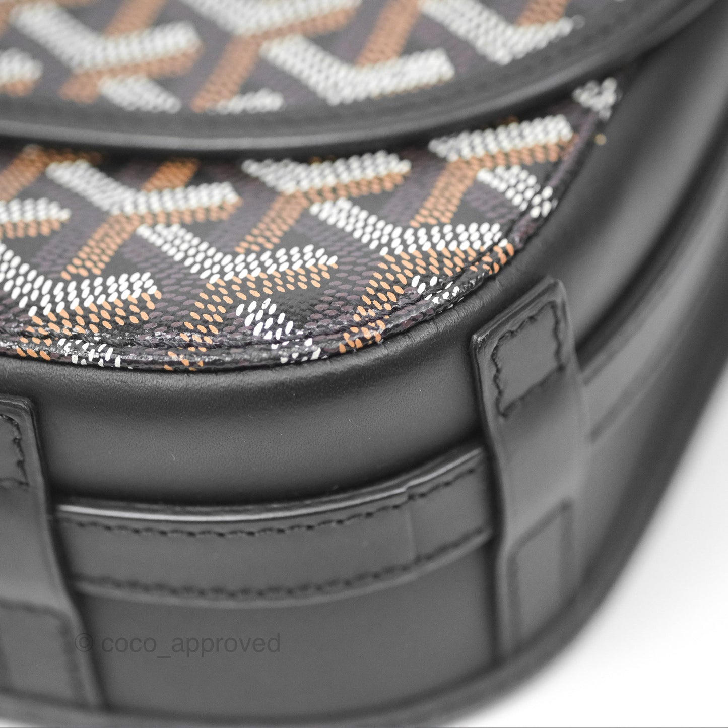 Goyard Belvedere II PM Messenger Bag Black Goyardine