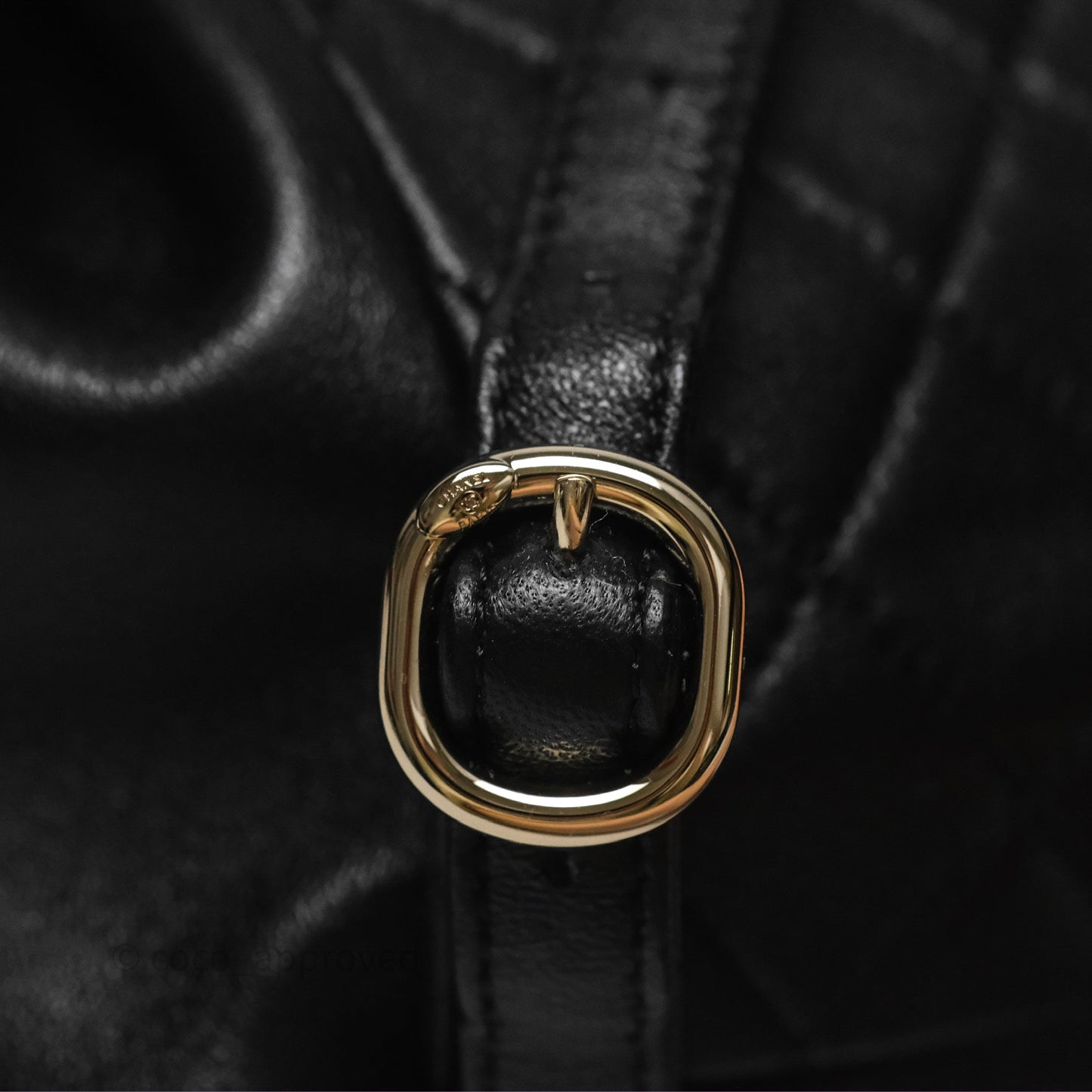 Chanel Small Duma Drawstring Backpack Black Lambskin Gold Hardware