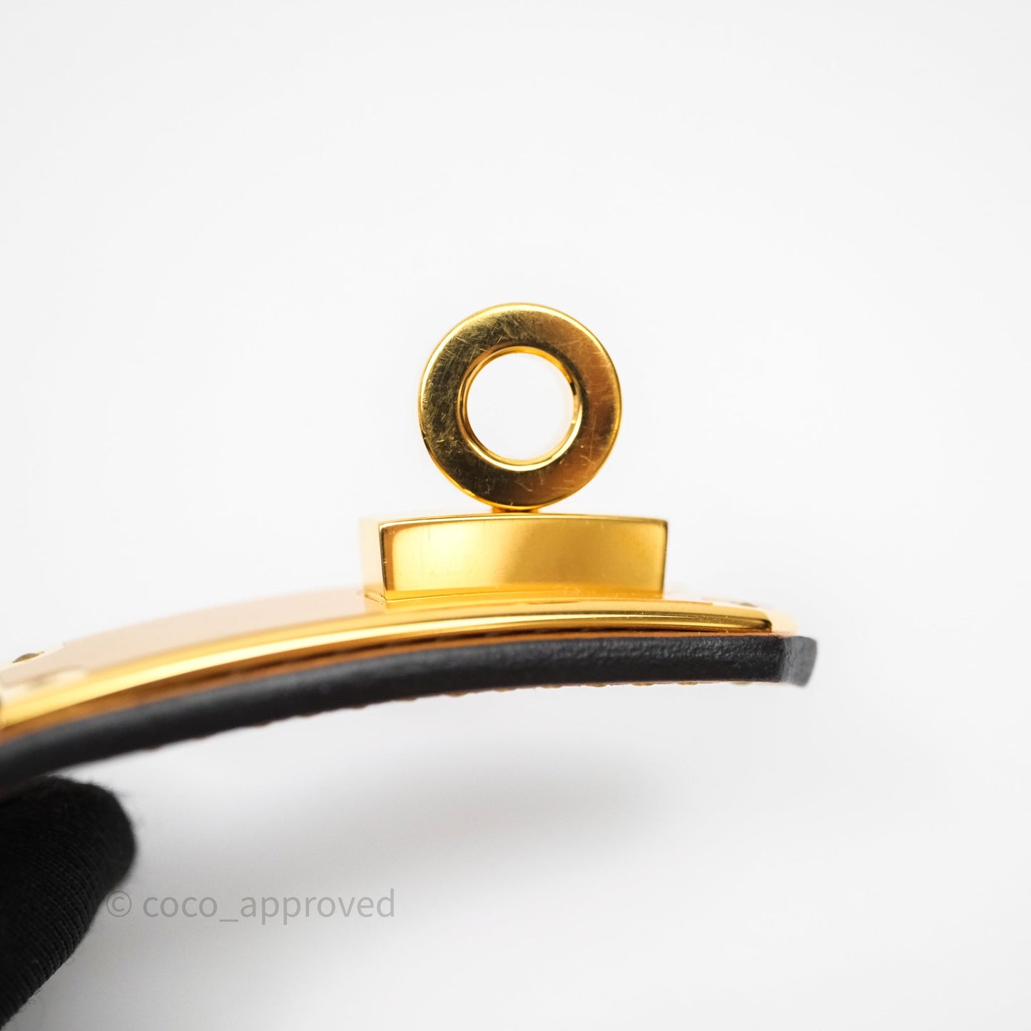 Hermès Kelly Buckle Belt Gold 37 Epsom Gold Hardware