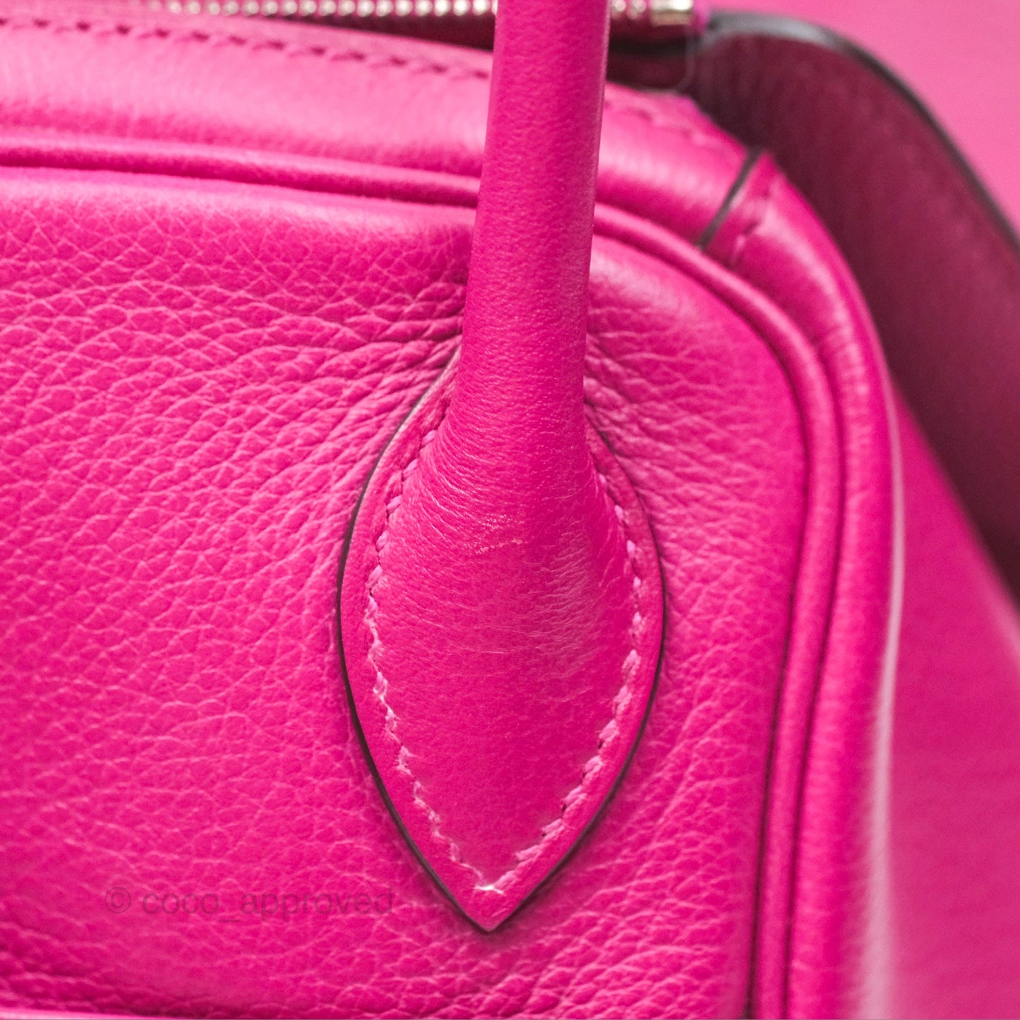 Hermès Lindy 26 Rose Pourpre Evercolor Palladium Hardware