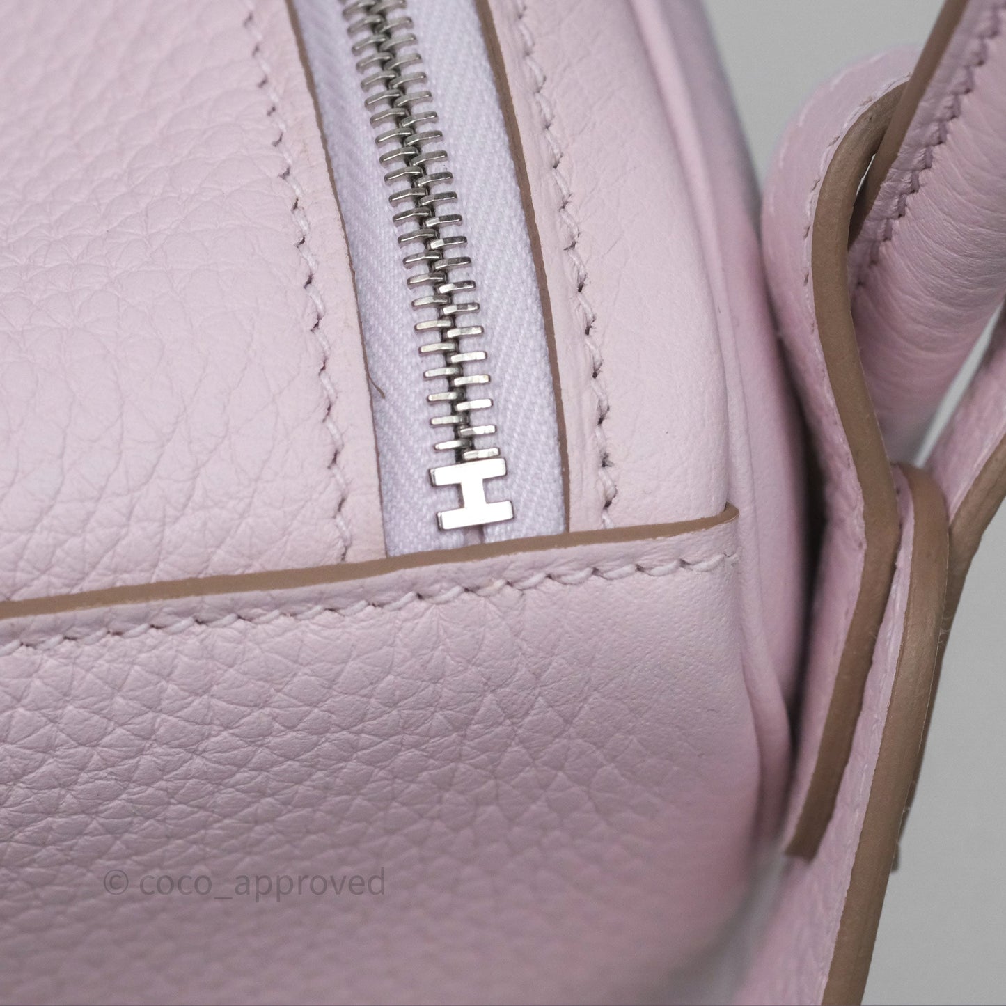 Hermès Lindy 26 Mauve Pale 09/Nata I2 Clemence Palladium Hardware