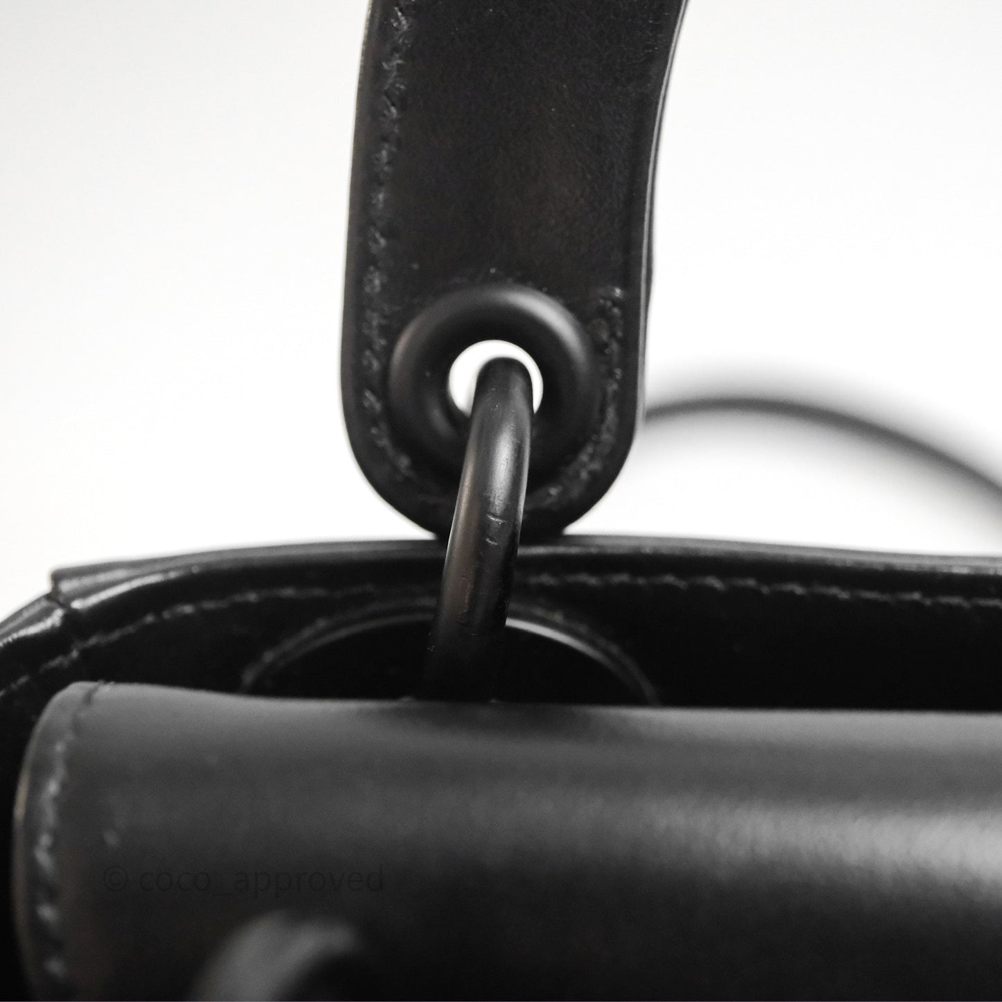 Dior Mini Lady Dior So Black Cannage Calfskin with Diamond Motif