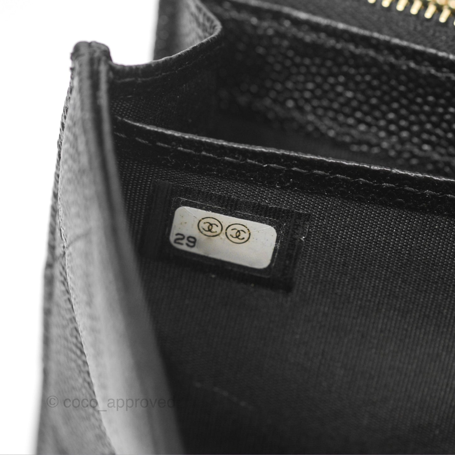 Chanel Golden Class Black Caviar Wallet Gold Hardware