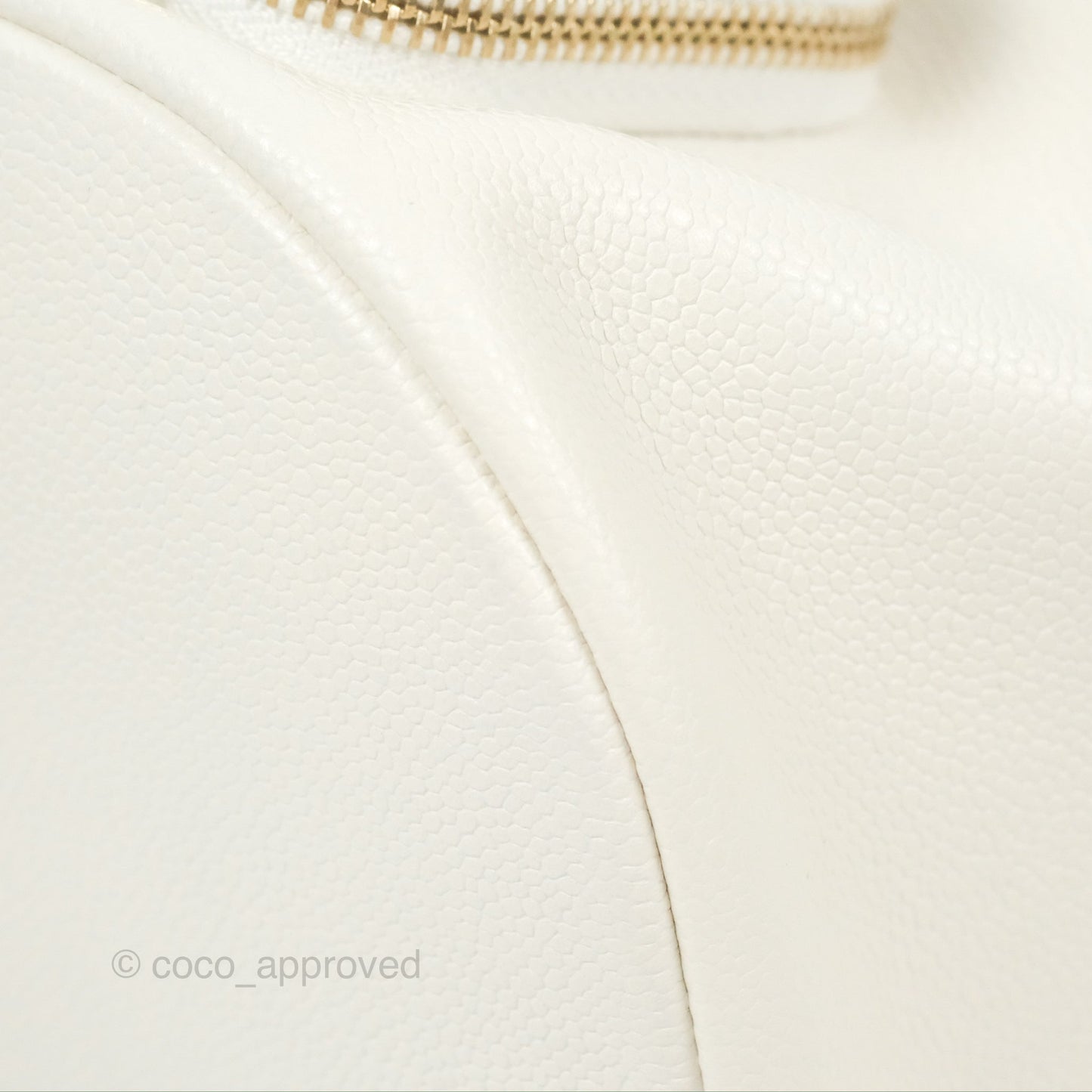 Chanel Mini Business Affinity Backpack White Caviar Gold Hardware 22B