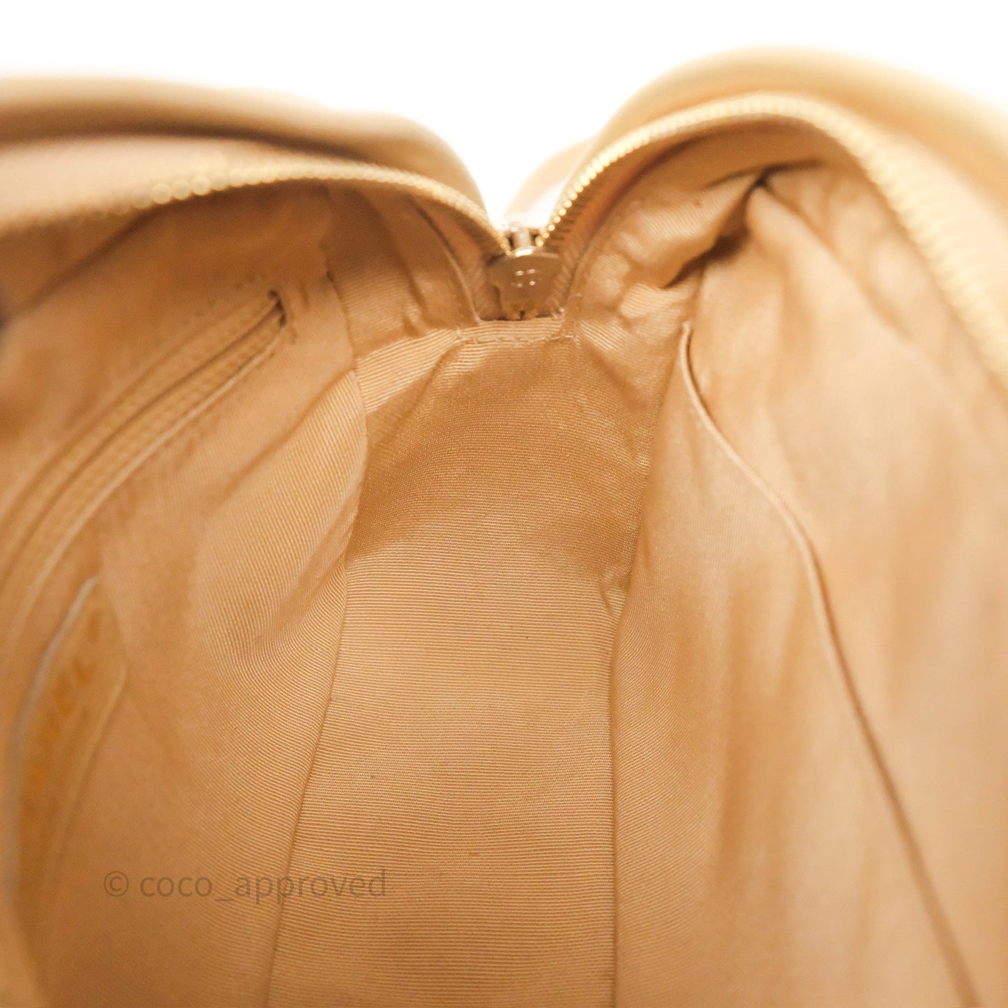Chanel Coco Vintage Camera Case Beige Calfskin Gold Hardware