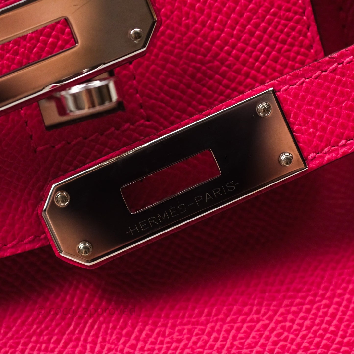 Hermès Birkin 30 Framboise 90 Epsom Palladium Hardware