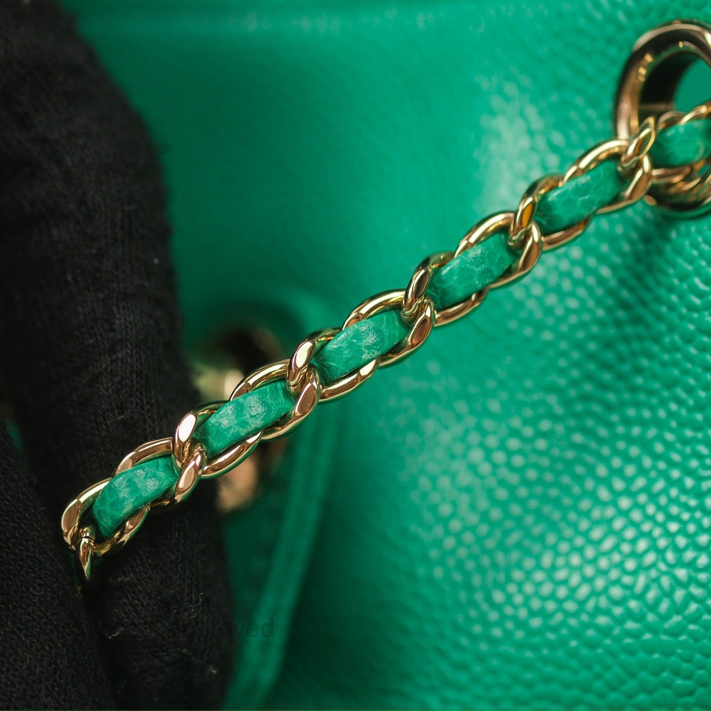Chanel Duma Backpack Small Green Caviar Gold Hardware 23P