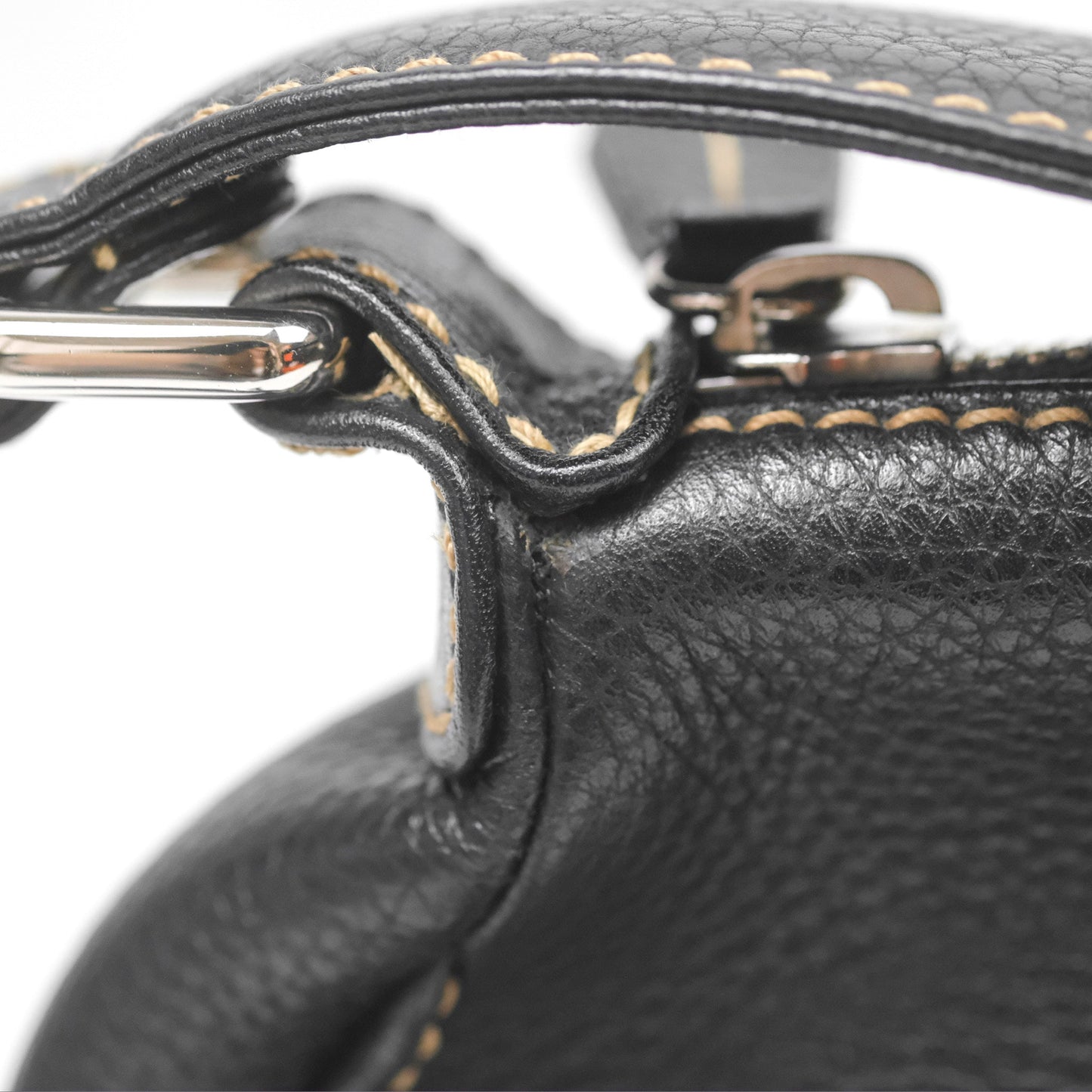 Chanel Vintage Fringe CC Shoulder Bag Black Calfskin