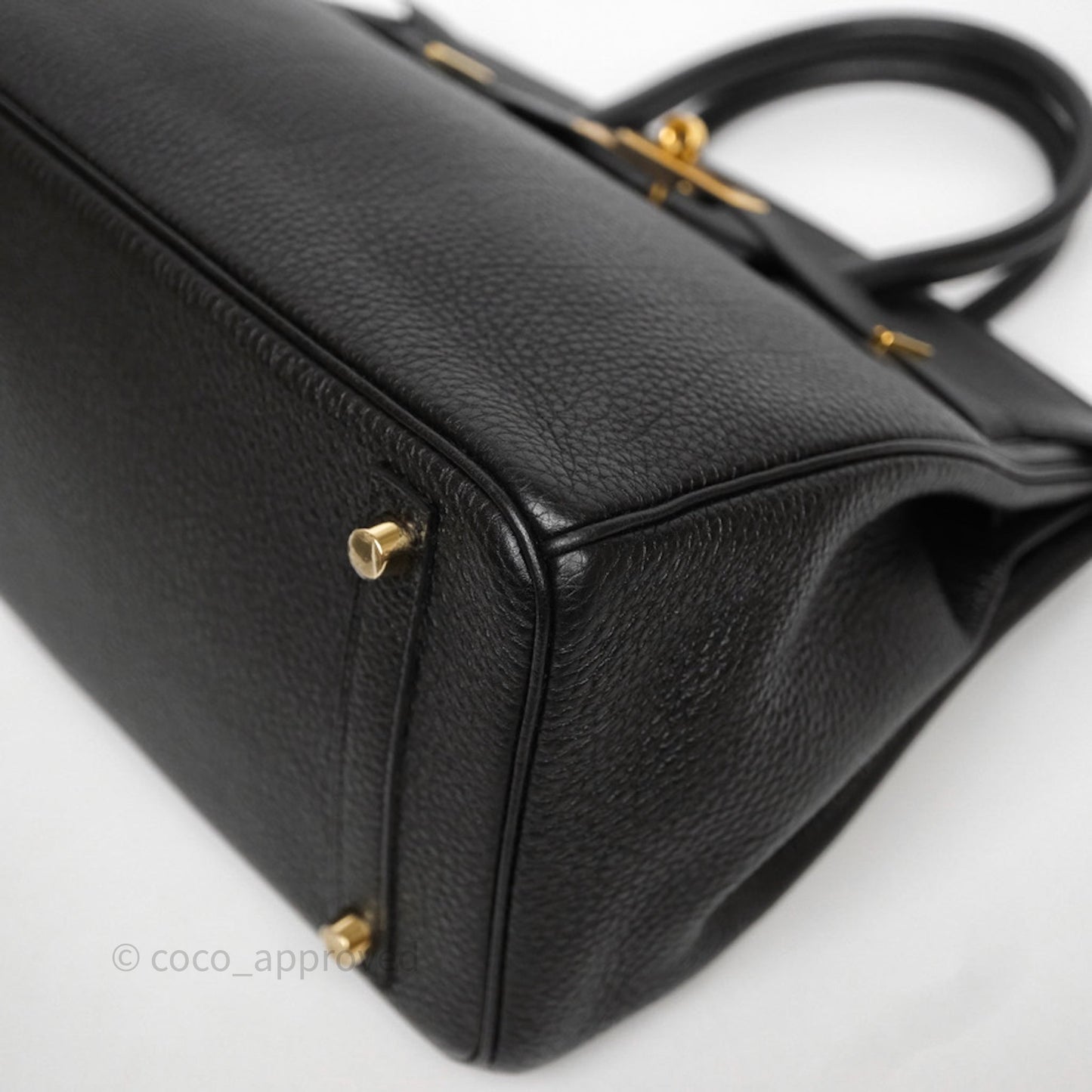 Hermès Birkin 30 Black Noir 89 Togo Gold Hardware