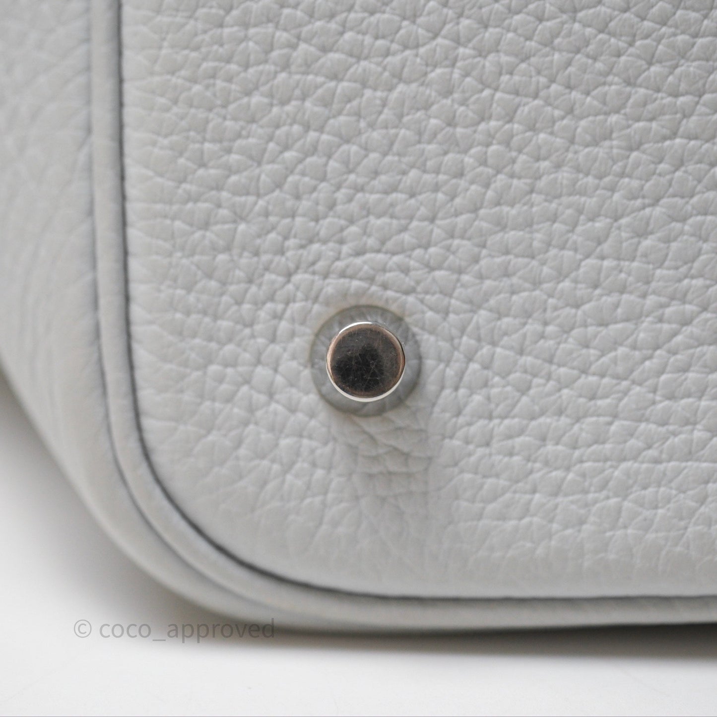 Hermès Picotin Lock 22 Bleu Pale 08 Clemence Palladium Hardware